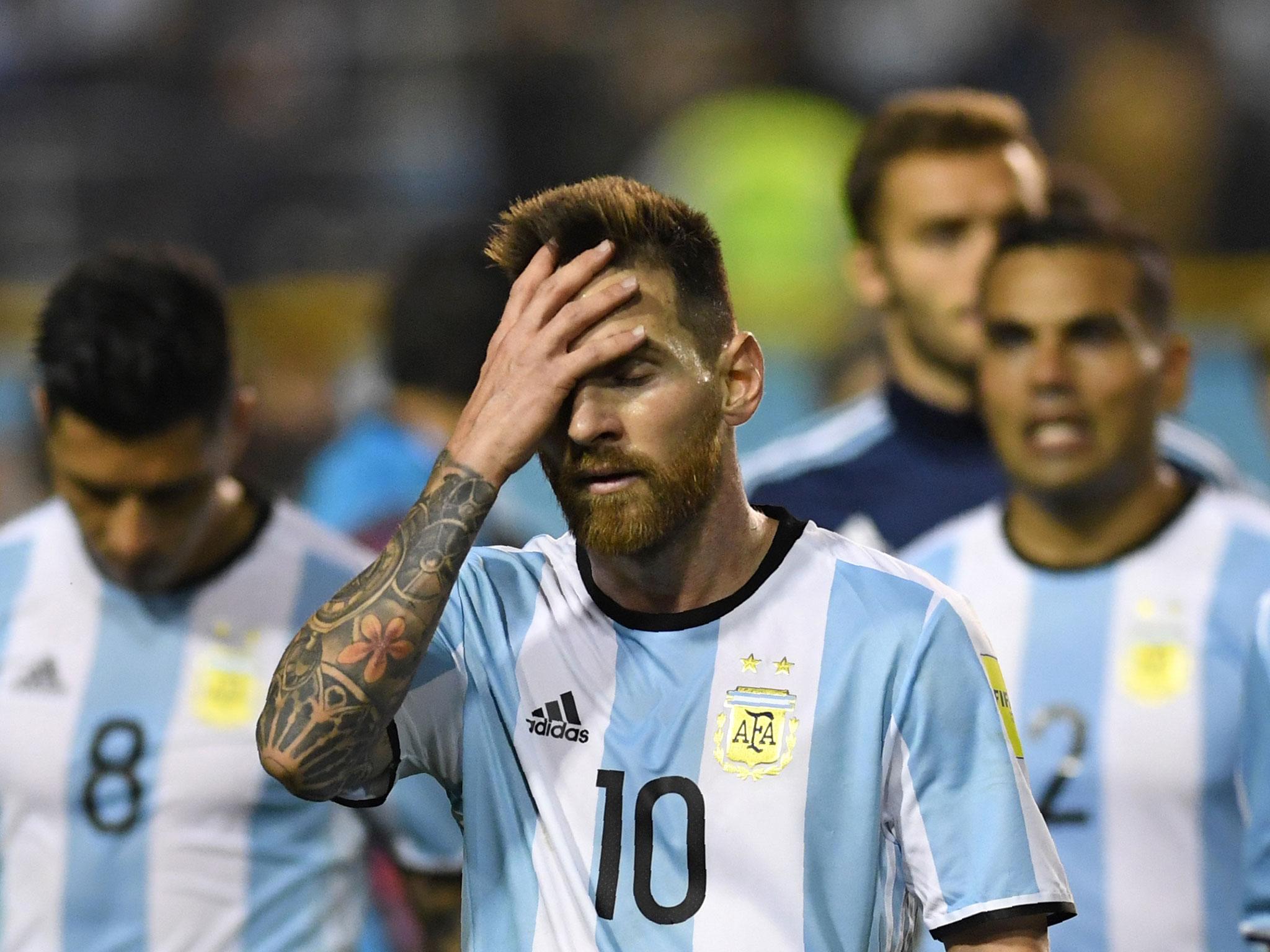 Lionel Messi faces a real chance of missing out on next summer's World Cup