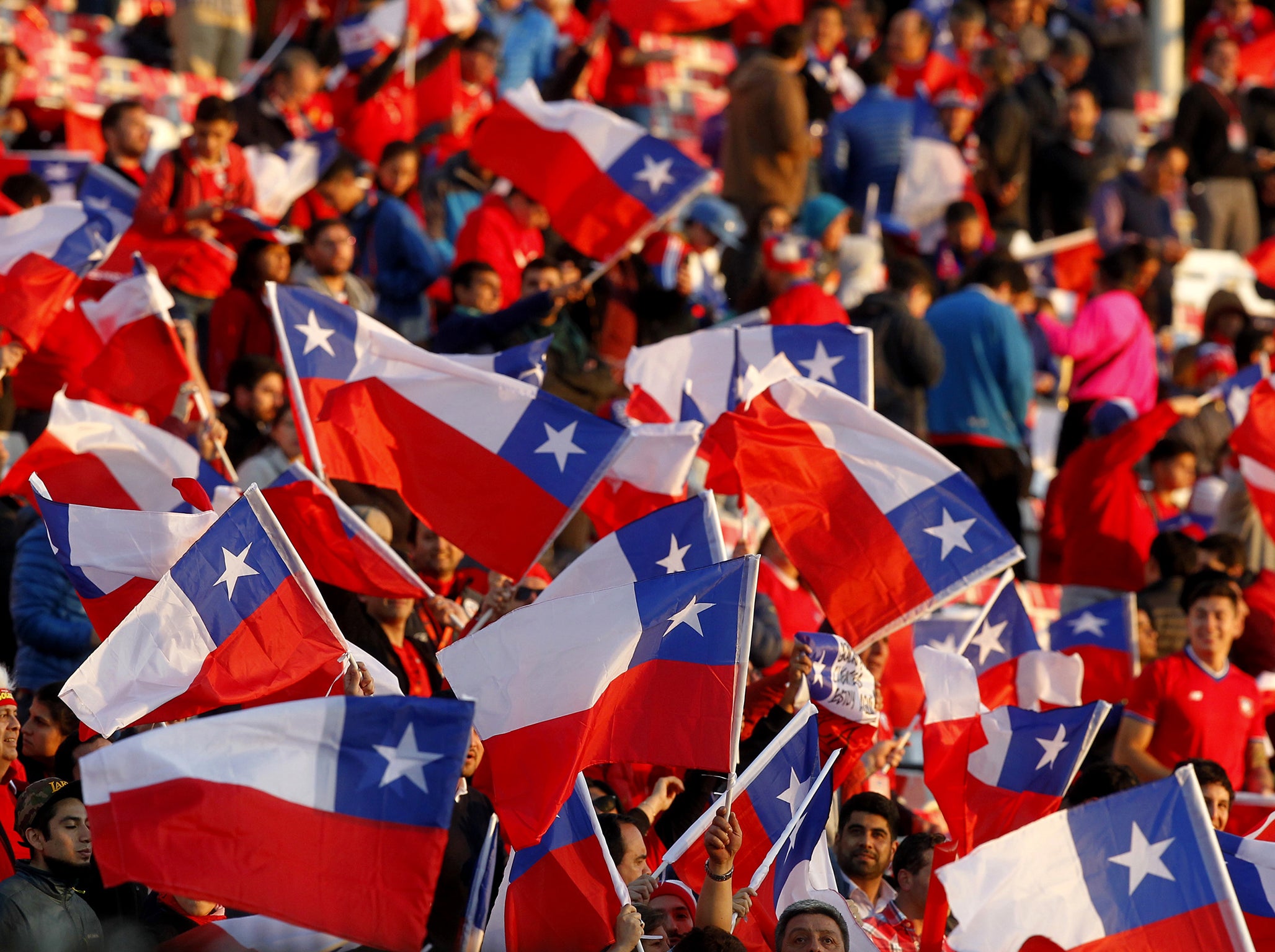 Chile sit third in the table