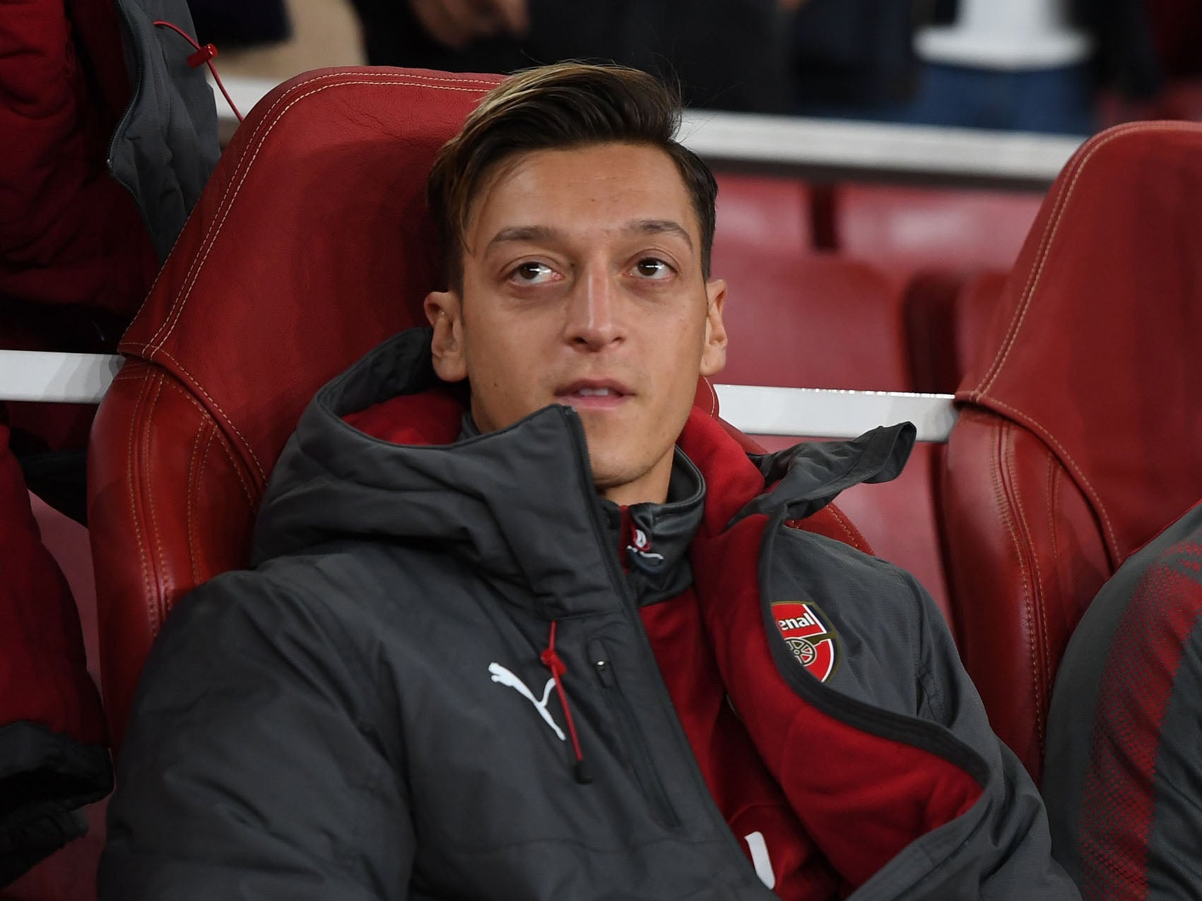 Ozil has spent a lot of time on the bench recently