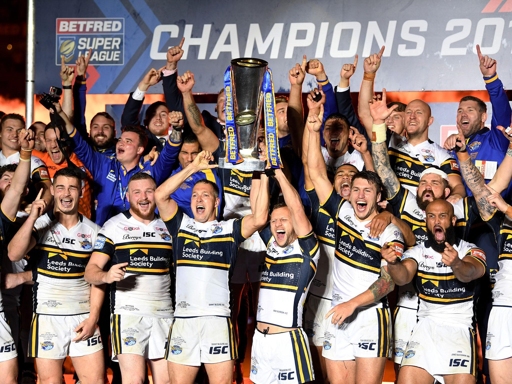 Leeds were only crowned Super League champions back in February