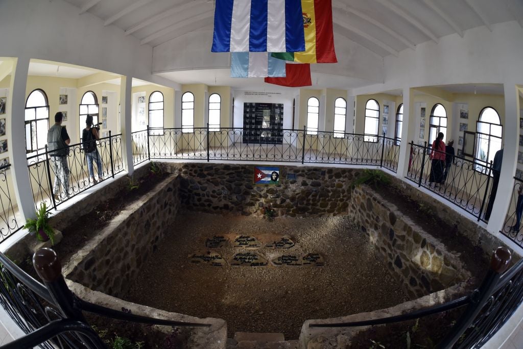 Che Guevara’s grave sits among those of his revolutionaries (Getty)