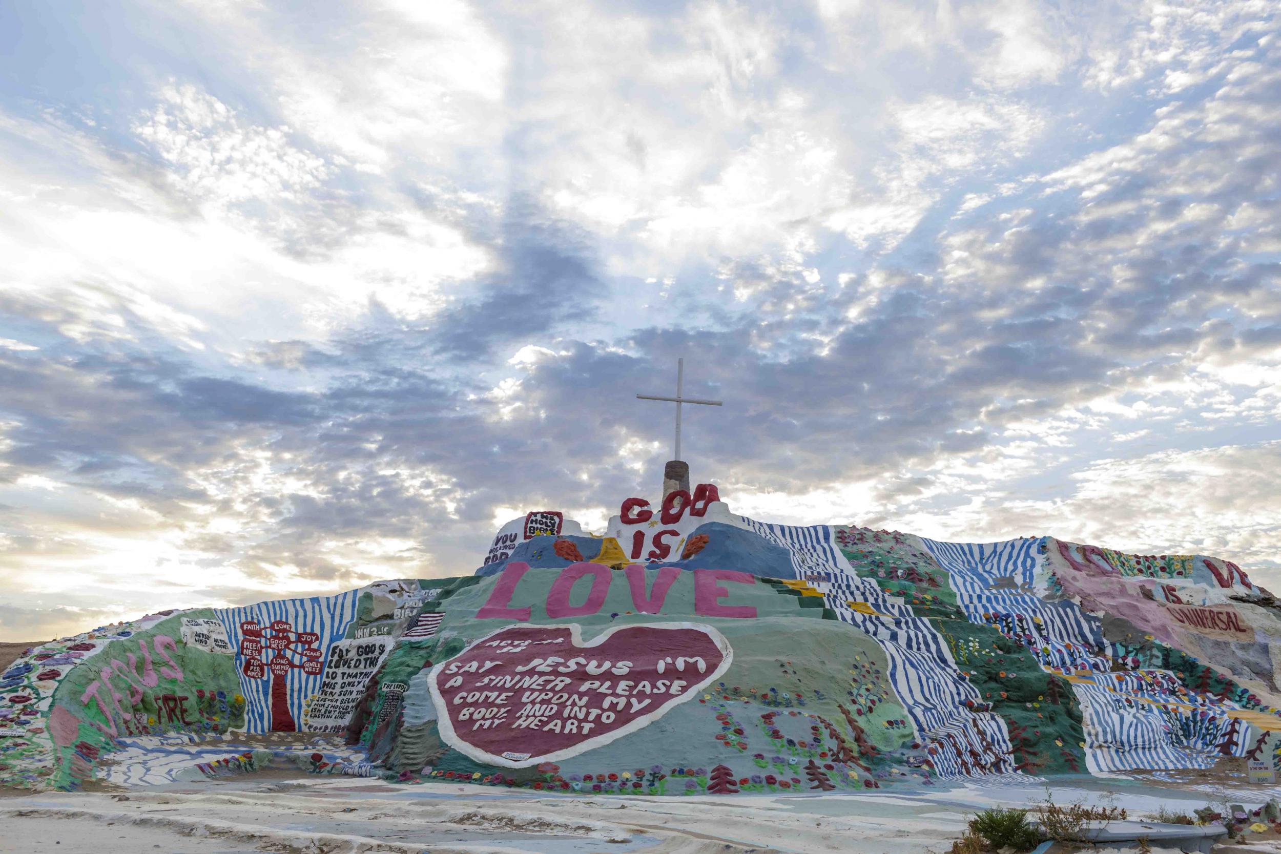 Salvation Mountain is the gateway to Slab City