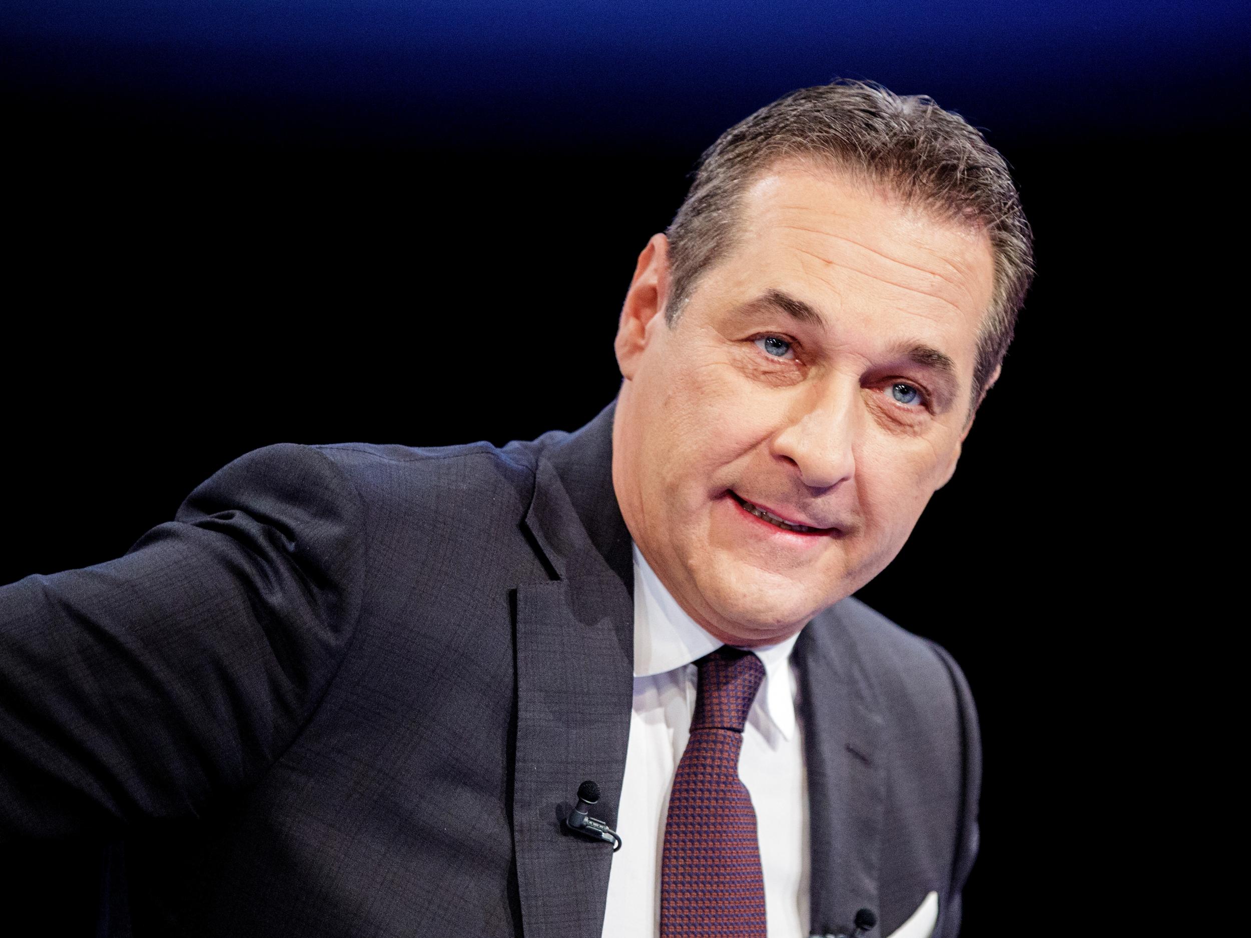 Heinz-Christian-Strache, leader of the far-right FPO