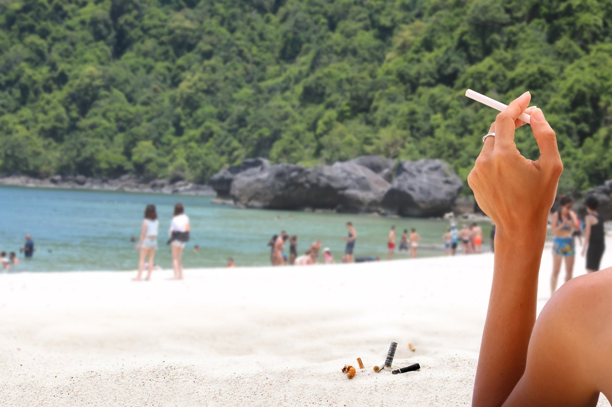 Thailand has banned smoking on 24 beaches