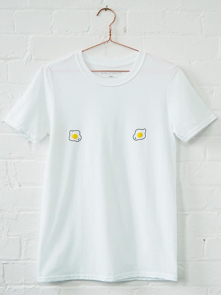 Fried Eggs Tit-Tee, £28, GirlvsCancer