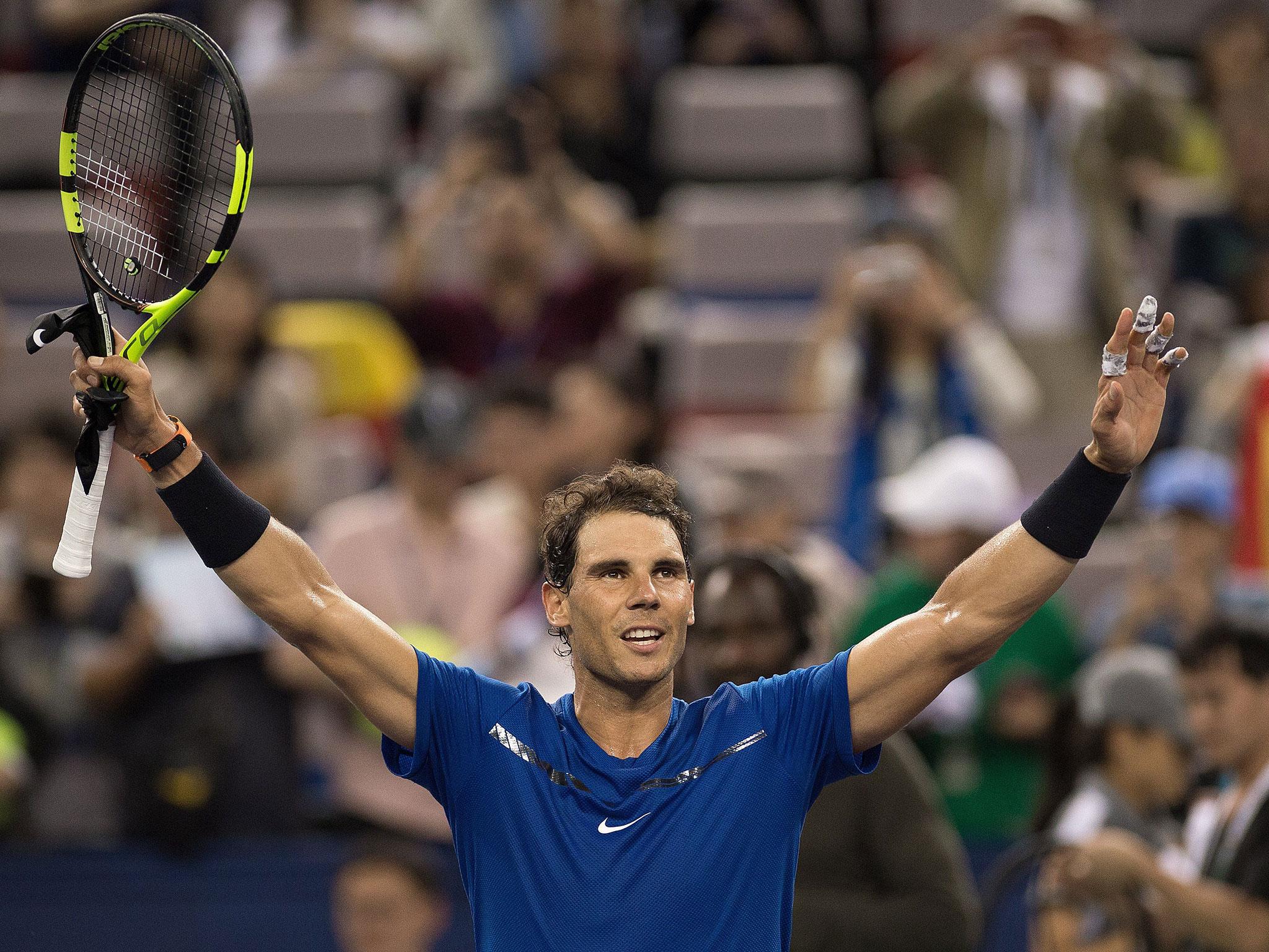 Rafael Nadal is through to the third round at the Shanghai Masters