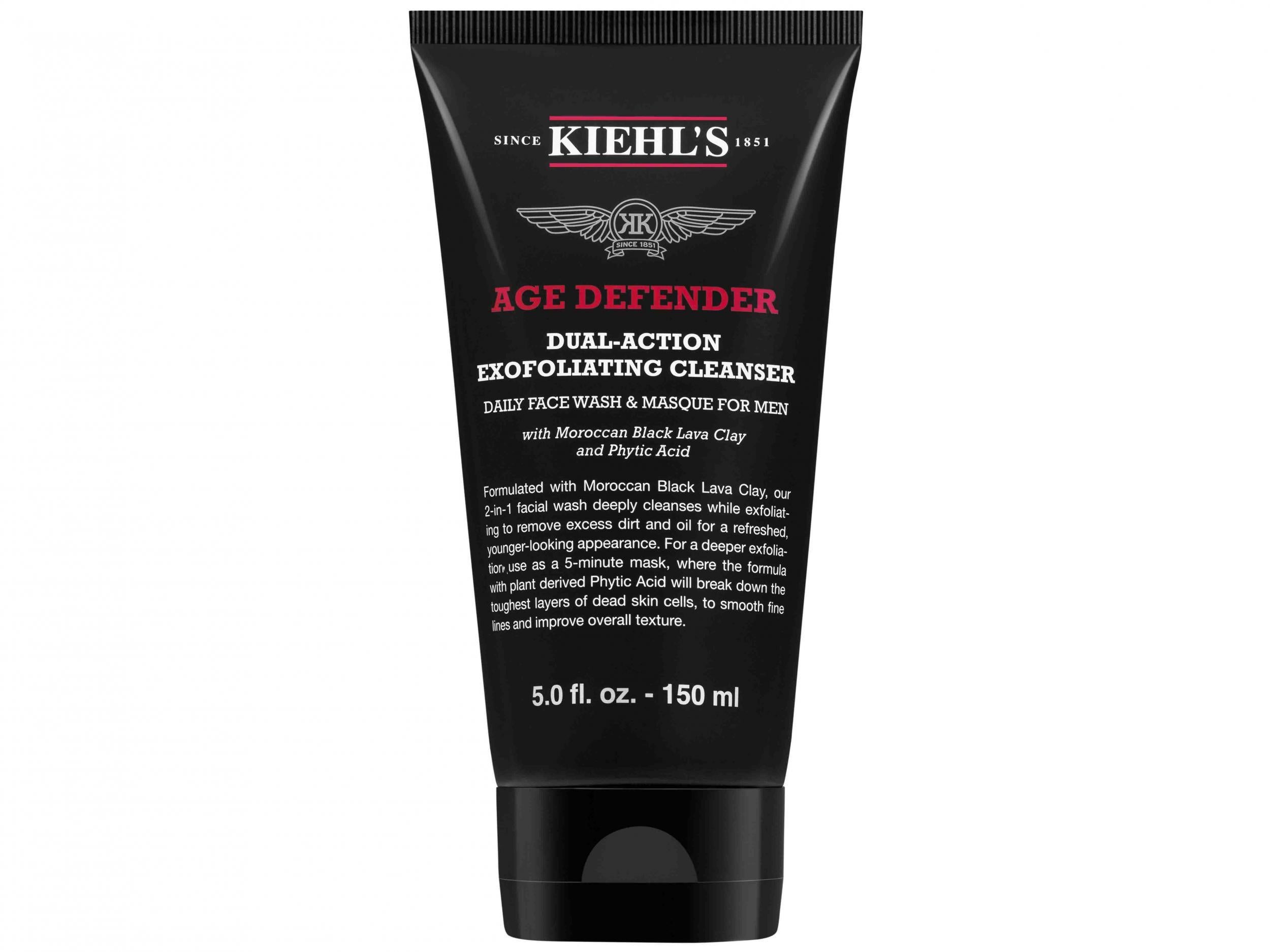 Kiehl’s Age Defender Dual-Action Exfoliating Cleanser, £27, Selfridges