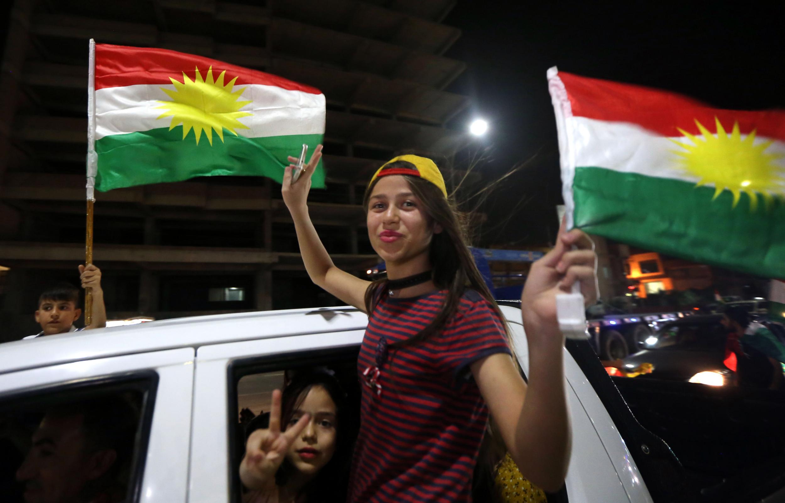 A total of 93 per cent of people voted 'yes' on separating from Baghdad in last month's Kurdish independence referendum, which was not recognised by Iraq's central government