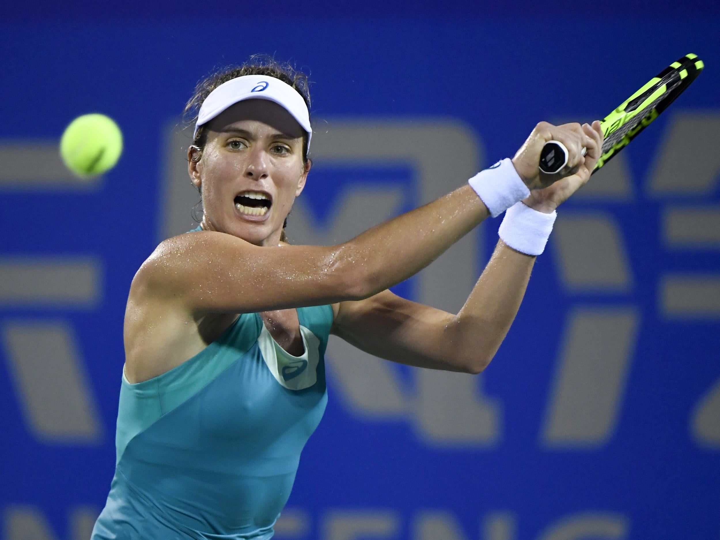 &#13; Konta in action during the 2017 season &#13;