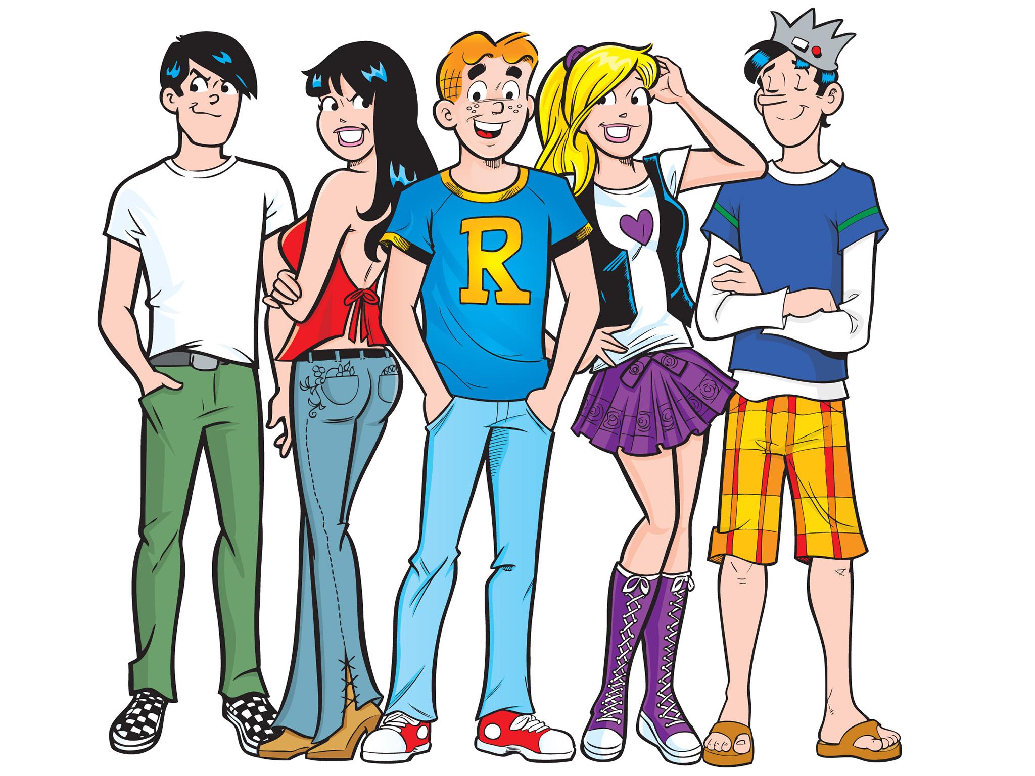 The gang’s all here: Reggie, Veronica, Archie, Betty and Jughead have been around since long before the Riverdale series