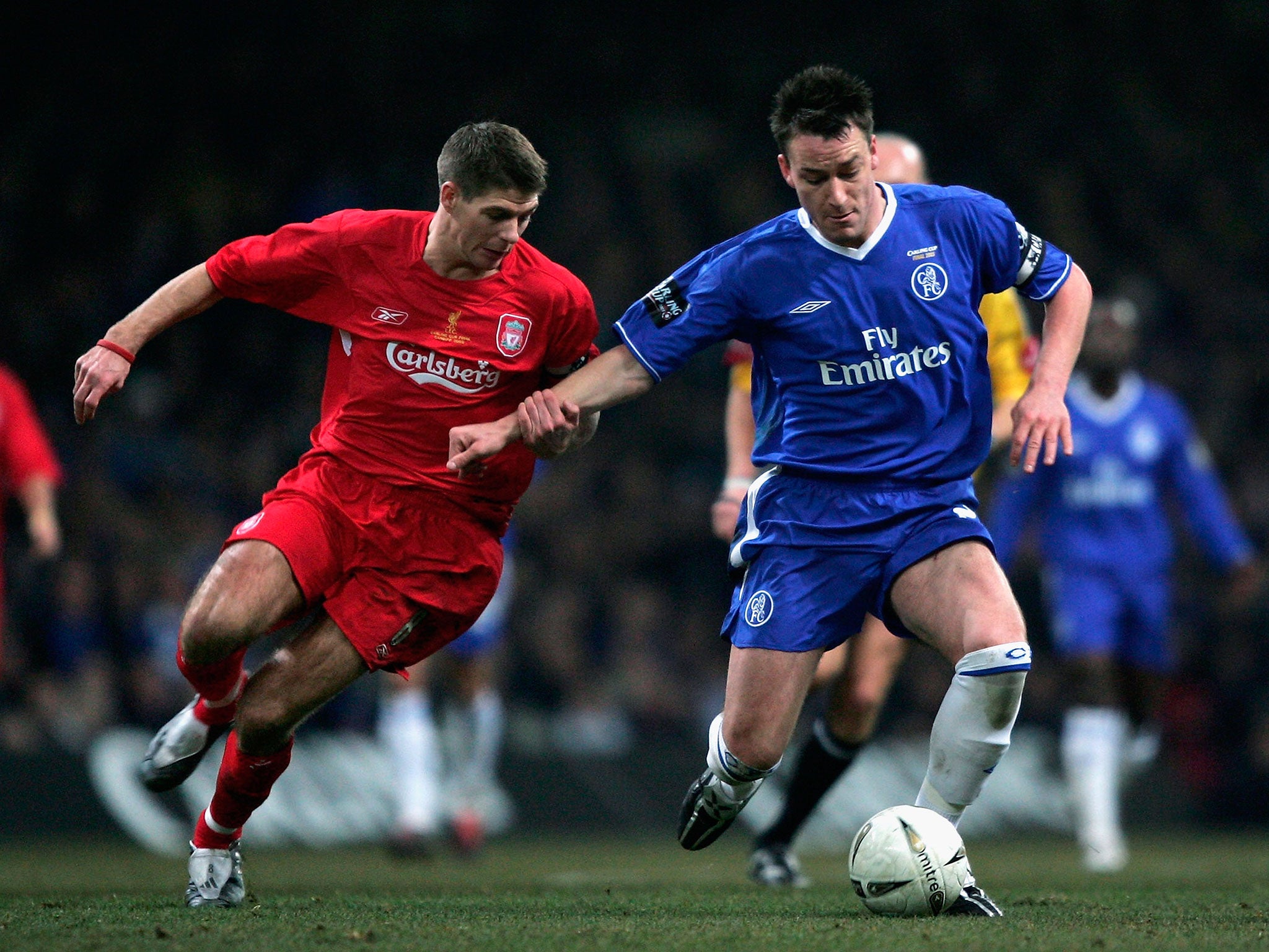 Mourinho memorably shushed the Liverpool fans during the 2005 League Cup final