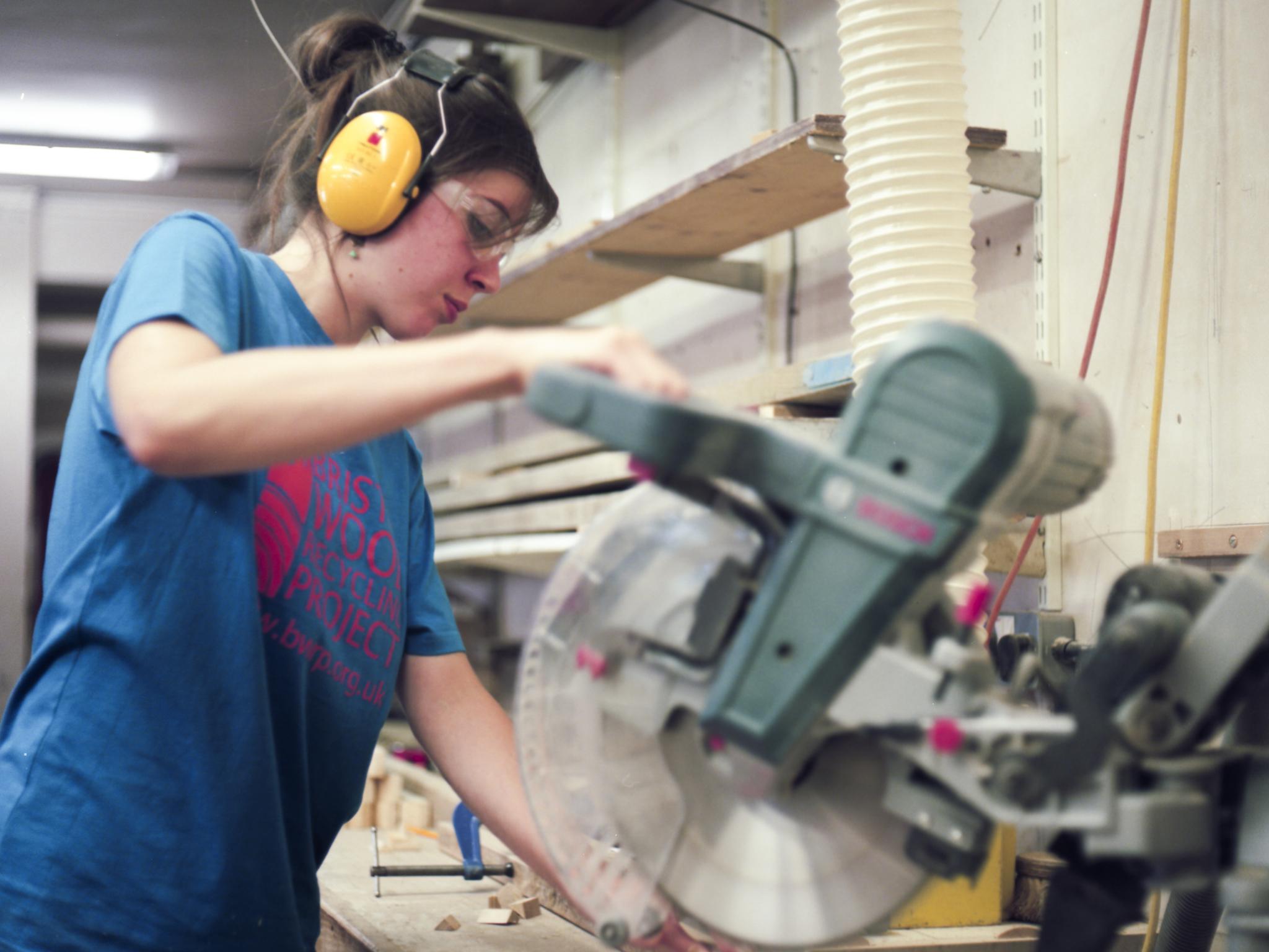 Bristol Wood Recycling Project is a co-operative that trains volunteers to make furniture out of recycled wood