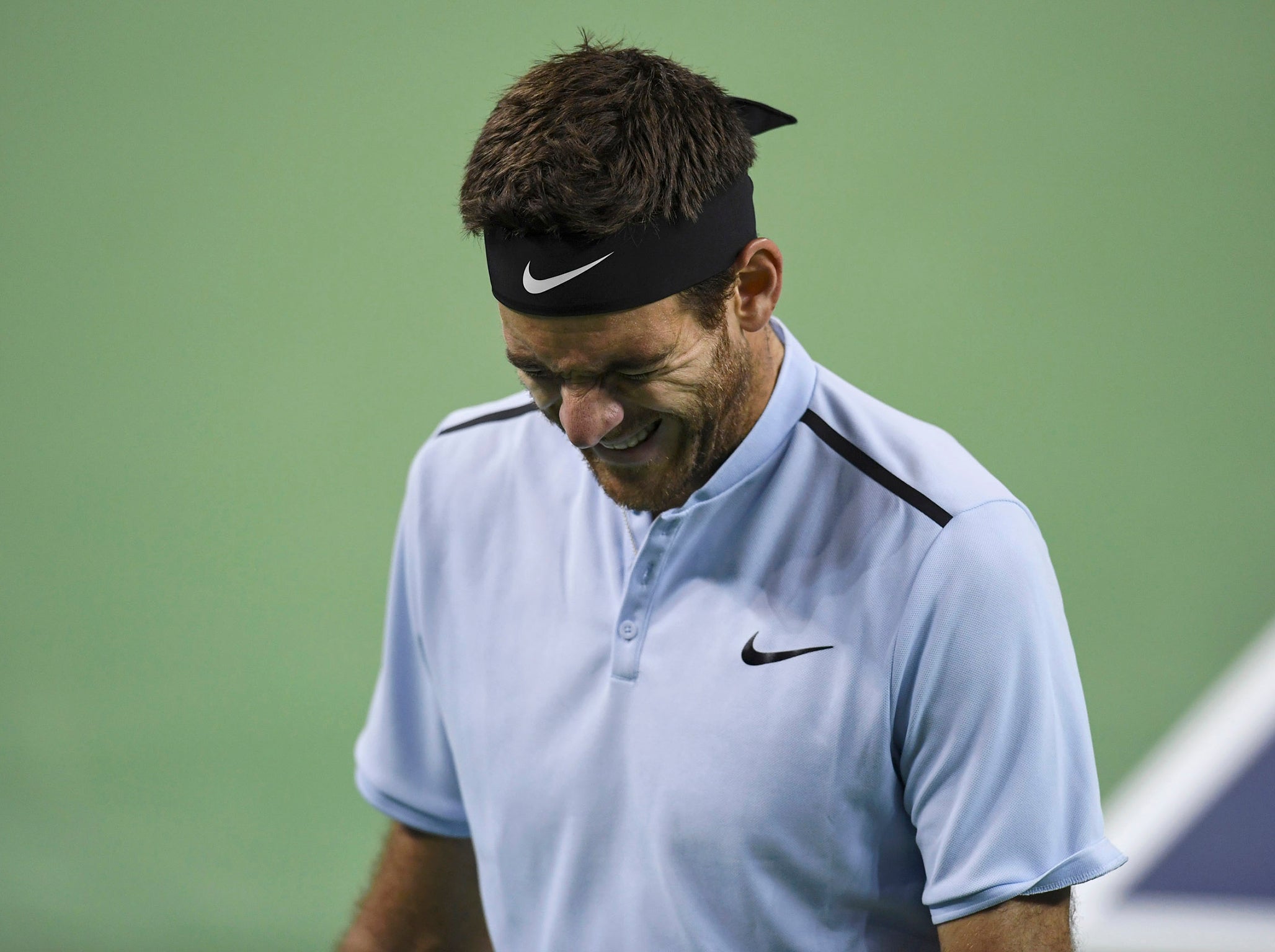 Del Potro survived an injury scare to beat Troicki