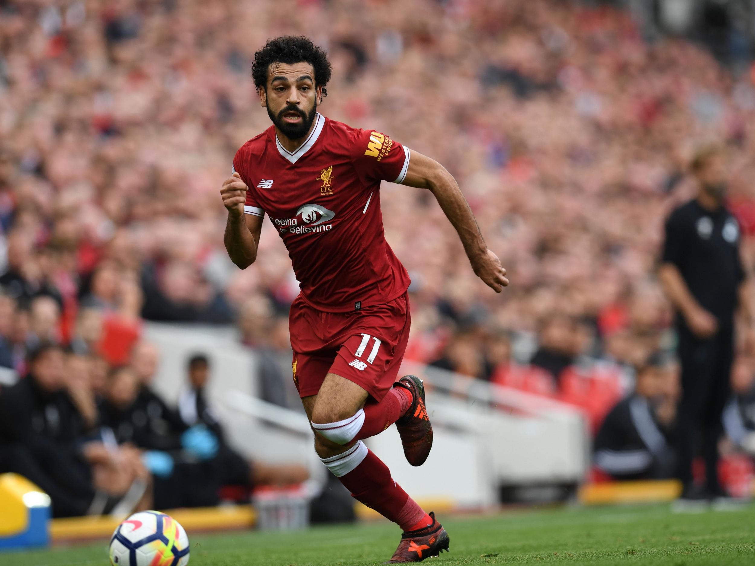 Salah missed a glorious chance to put Liverpool ahead