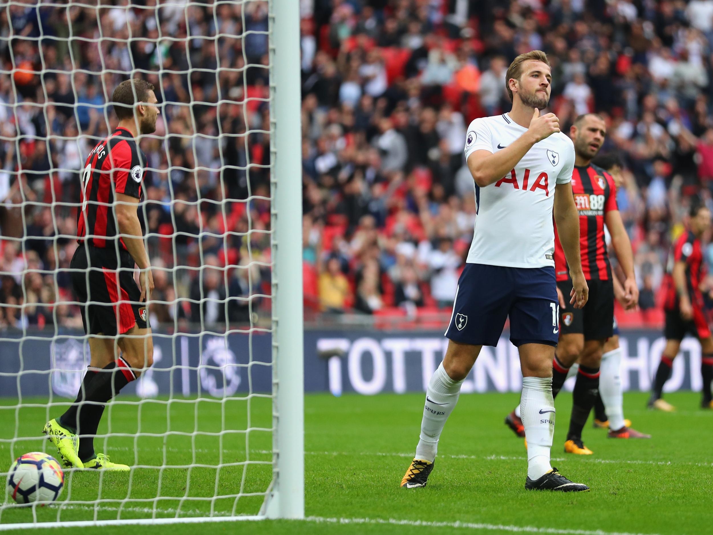 Kane had a goal disallowed against Bournemouth