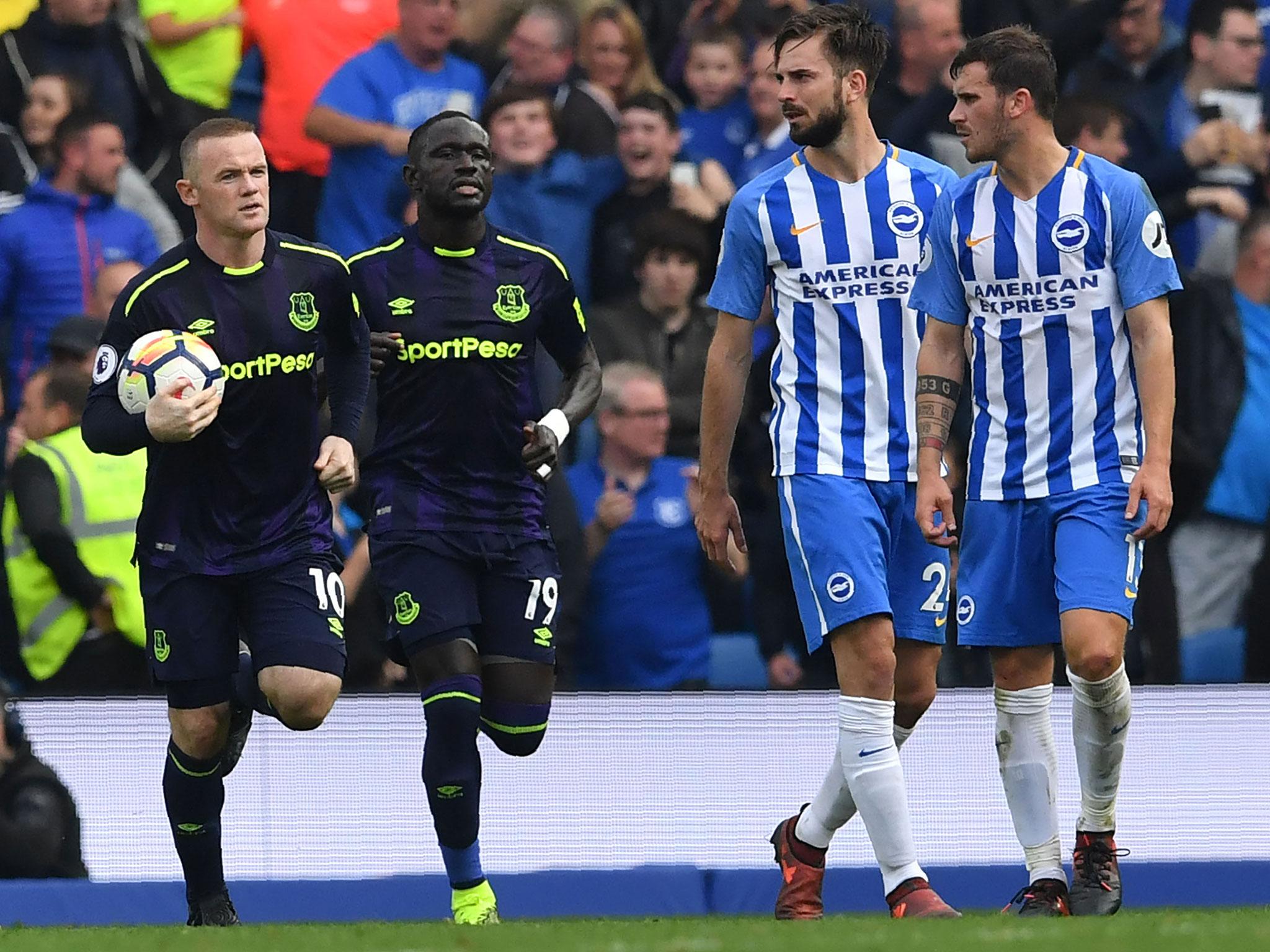 Rooney's late penalty earned the Toffees a share of the spoils
