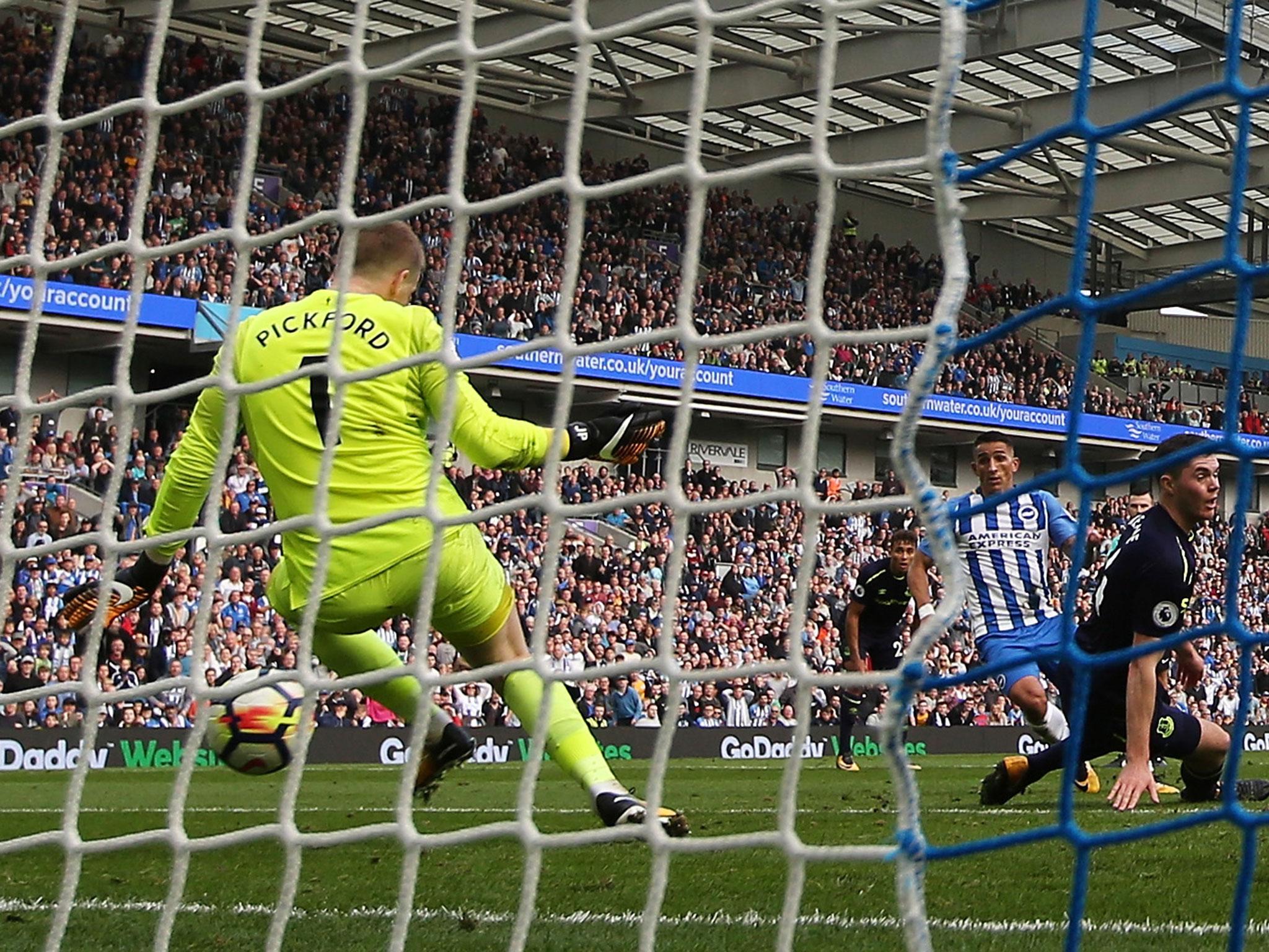 Brighton looked on course for a home win