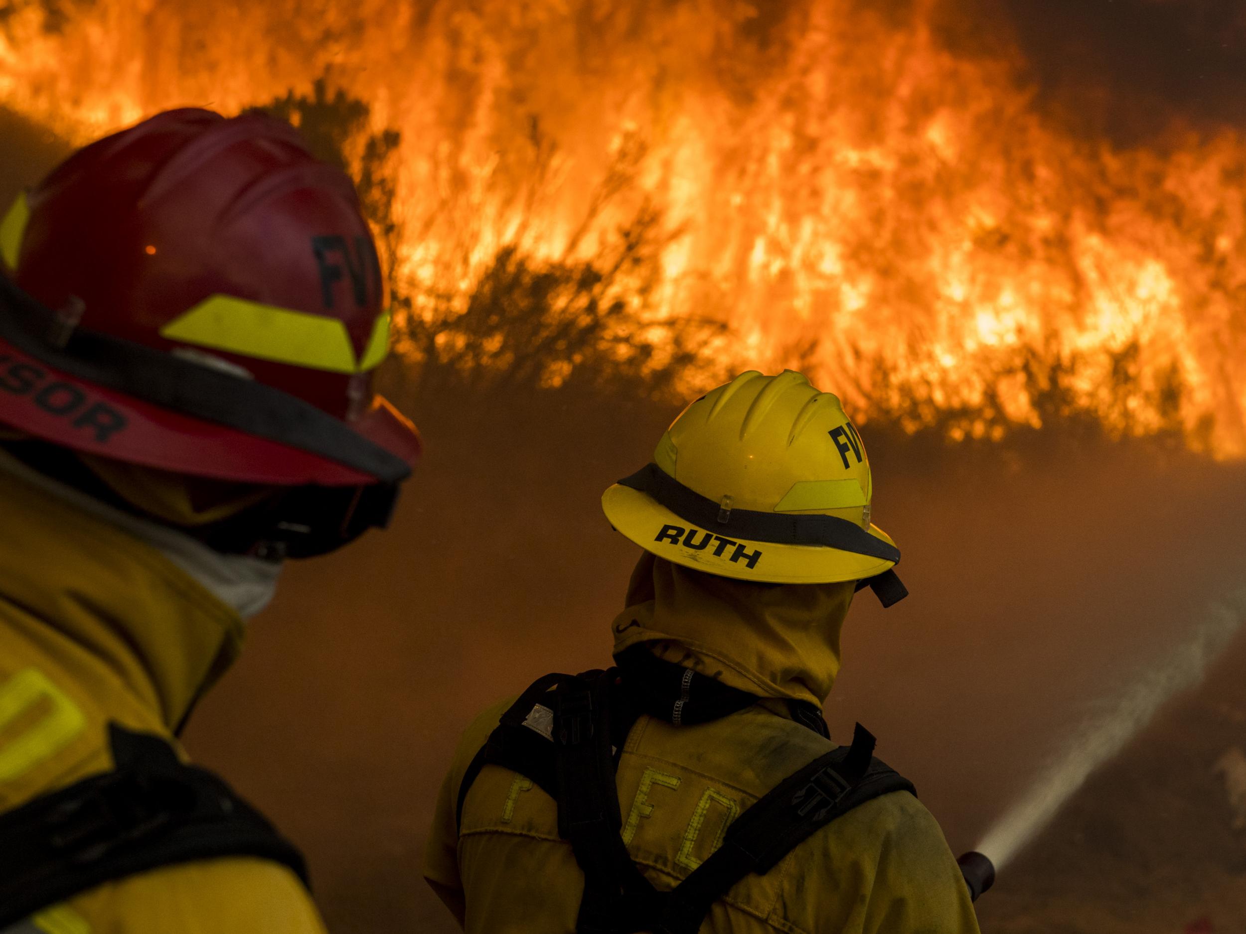 He says California’s Department of Forestry & Fire Protection is carrying out an investigation to work out how the fires started and it was not clear whether it was even arson