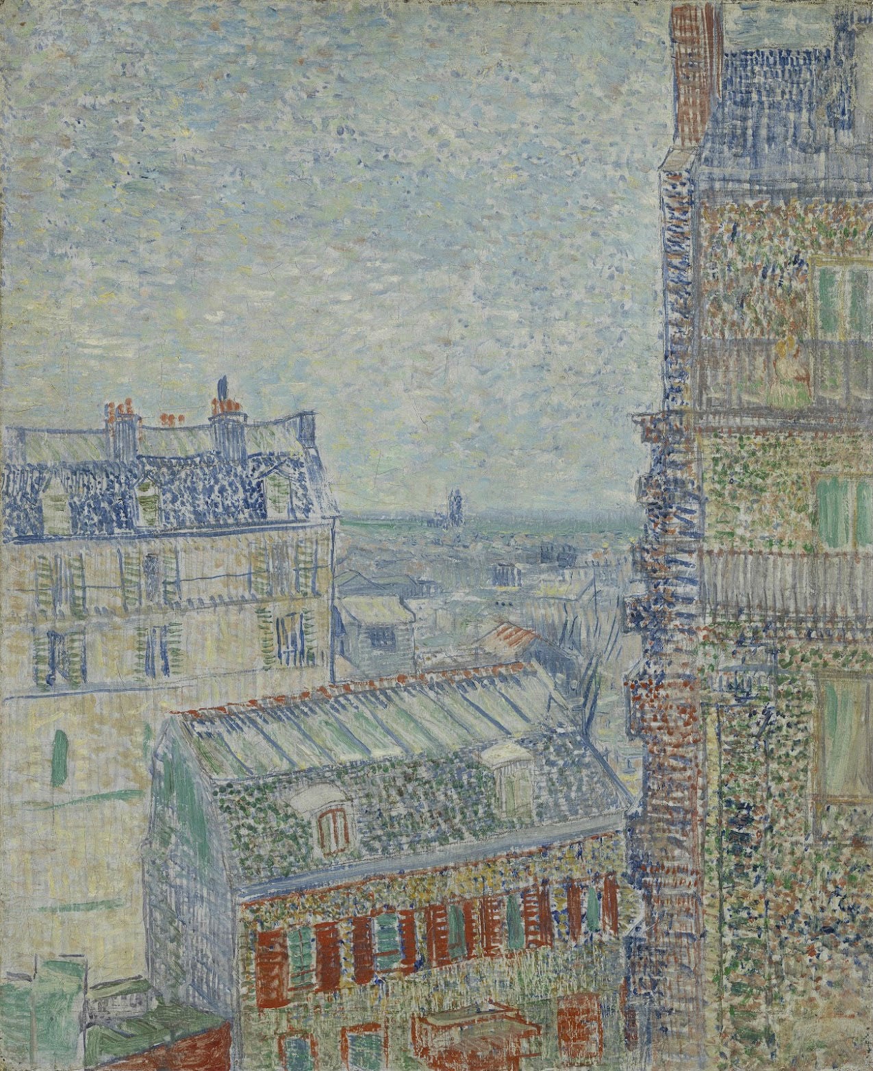 Vincent van Gogh’s ‘View from Theo’s Apartment’, 1887 (Van Gogh Museum)