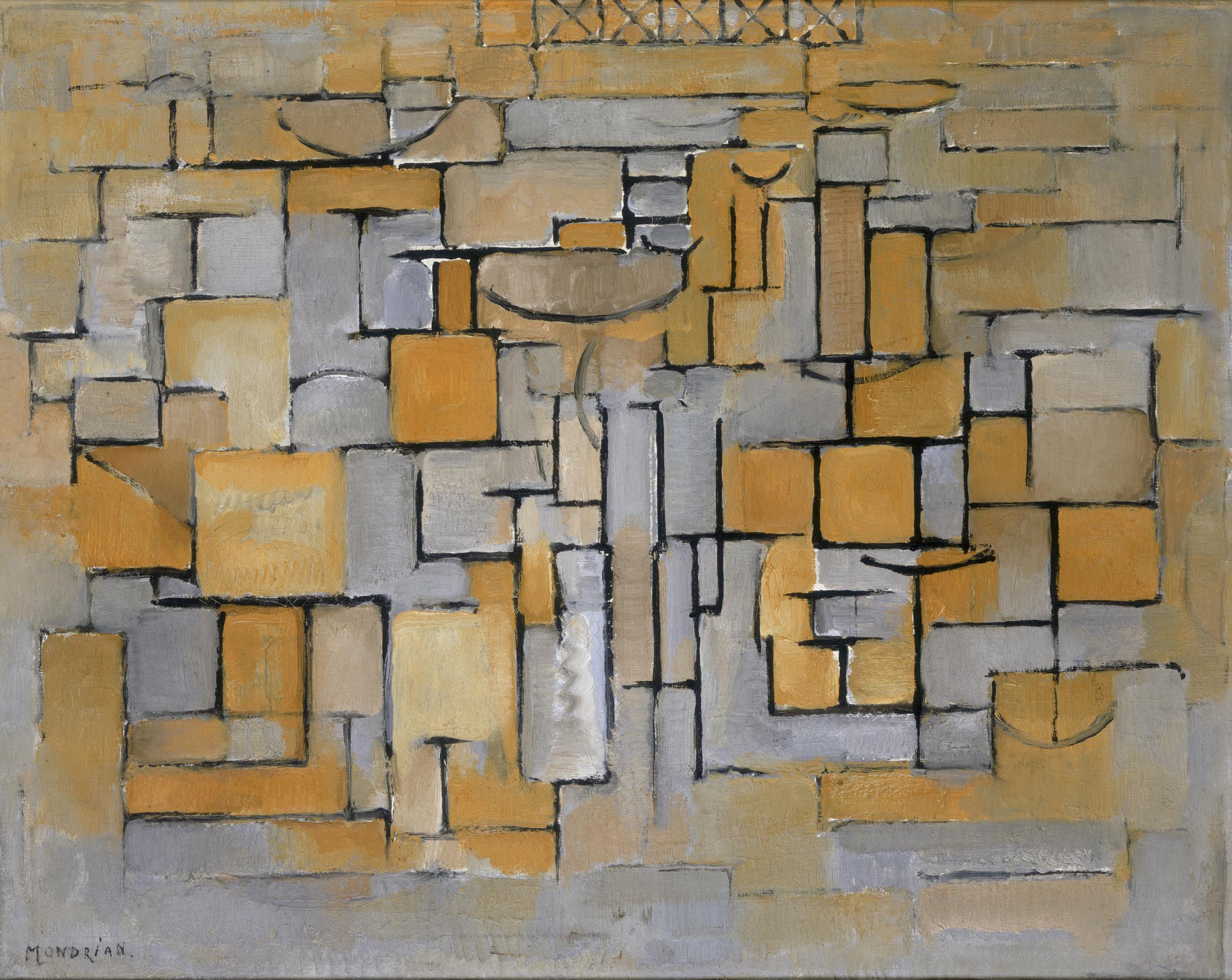 Piet Mondrian’s ‘Composition XV’, 1913 (Stedelijk Museum)