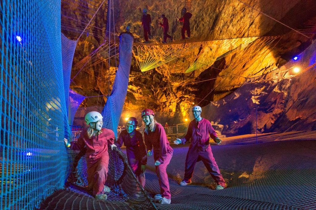 Have some fun with the family at the Bounce Below in Blaenau Ffestiniog