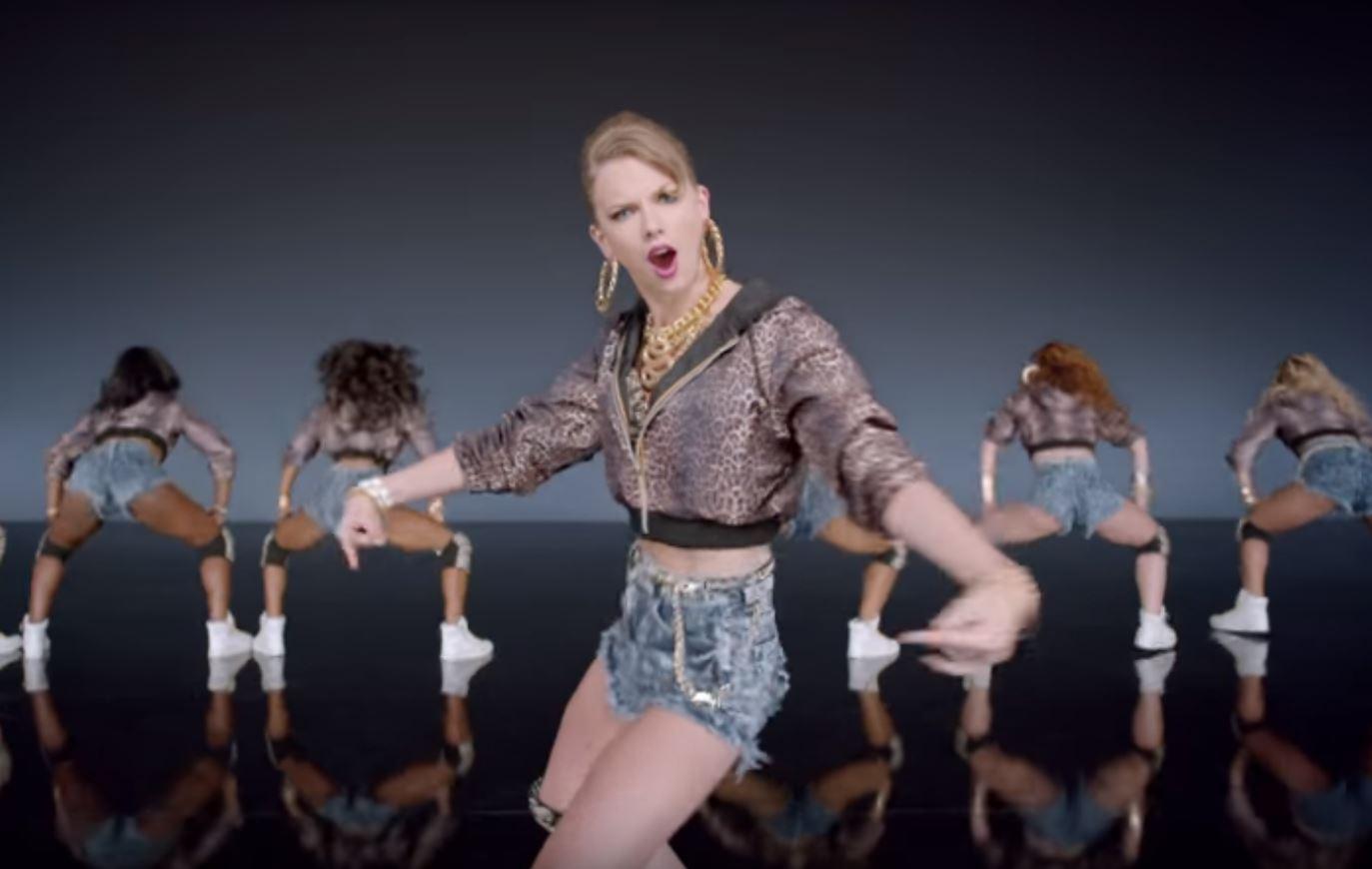 Taylor Swift in her video for Shake It Off