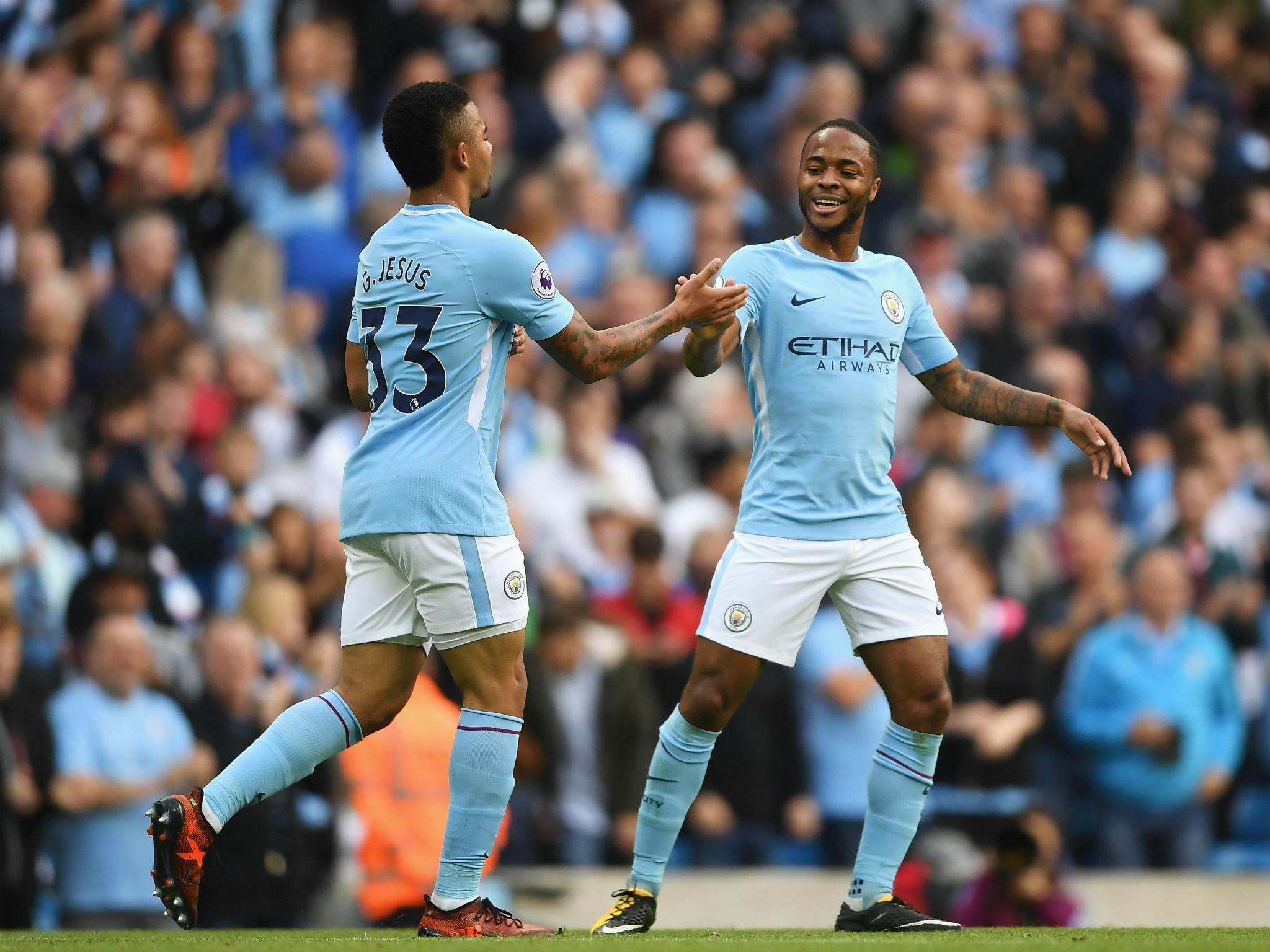 Gabriel Jesus and Raheem Sterling scored City's goals on Tuesday night