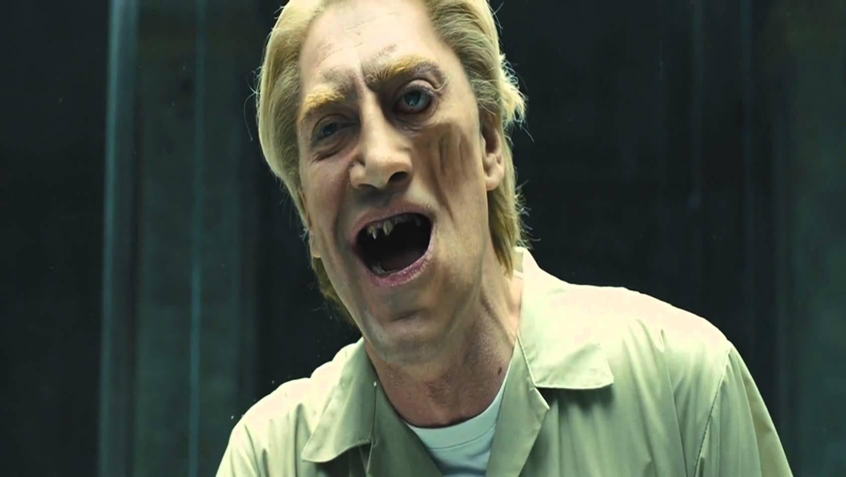 Raoul Silva (Javier Bardem) was the disfigured cyber-terrorist in 2012 Bond film ‘Skyfall’