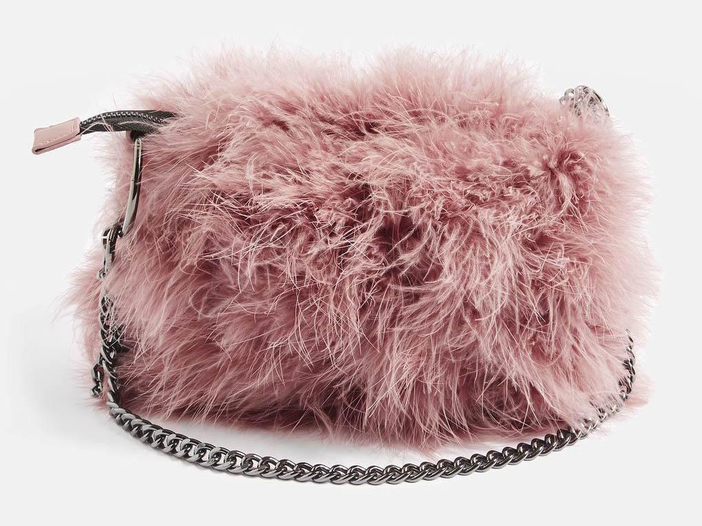 Felicia Marabou Shoulder Bag, £35, Topshop