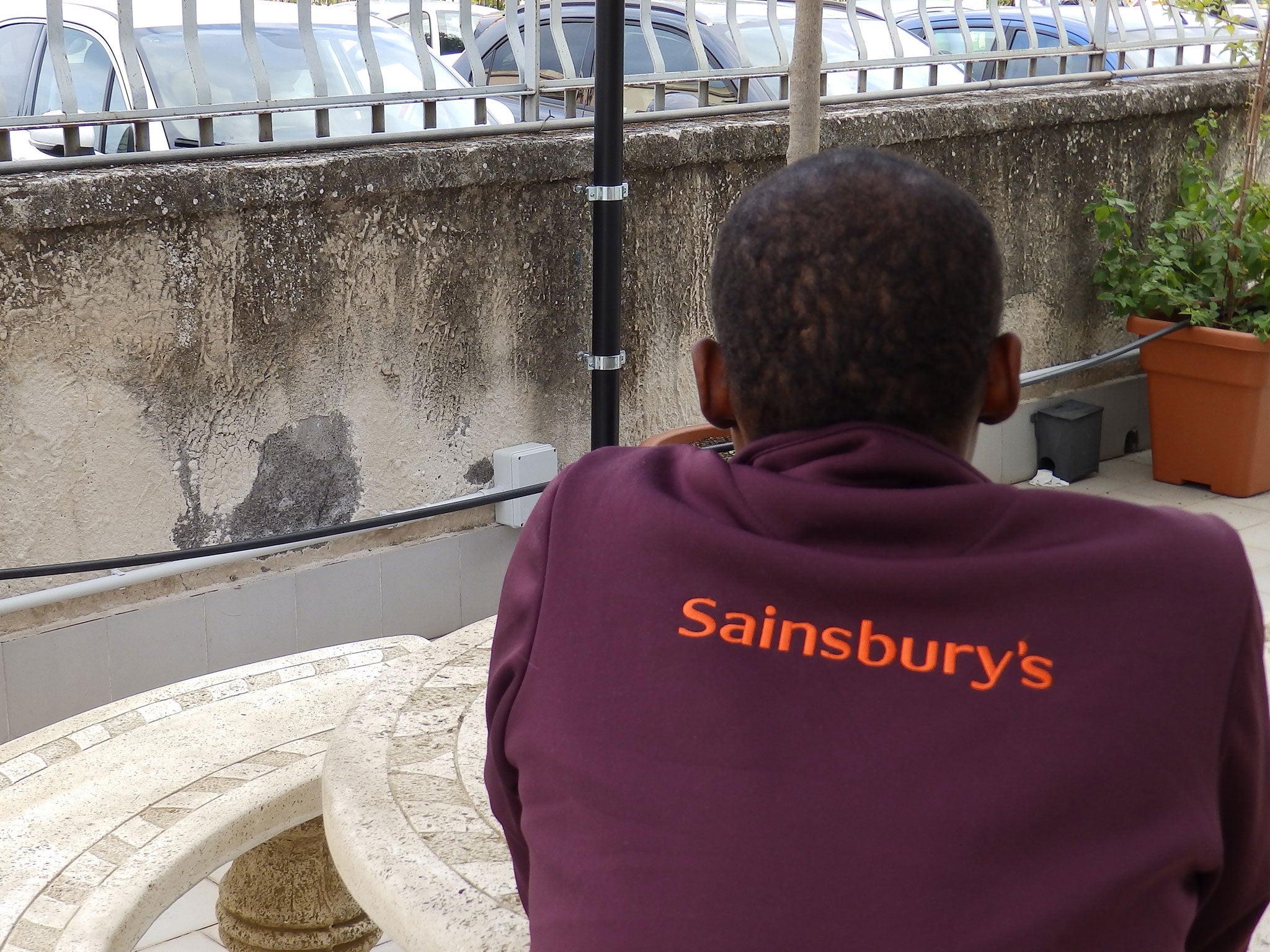 Bright, a 29-year-old Nigerian man, at a rehabilitation centre for migrants run by MSF in Catania, Sicily