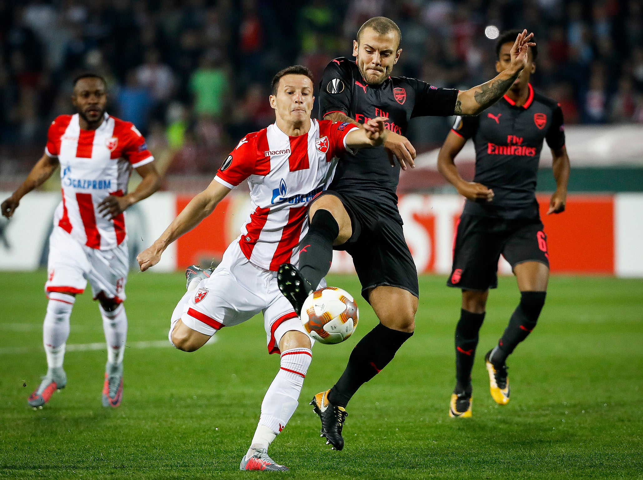 &#13;
Wilshere was one of a number of second-string players who impressed in Serbia &#13;