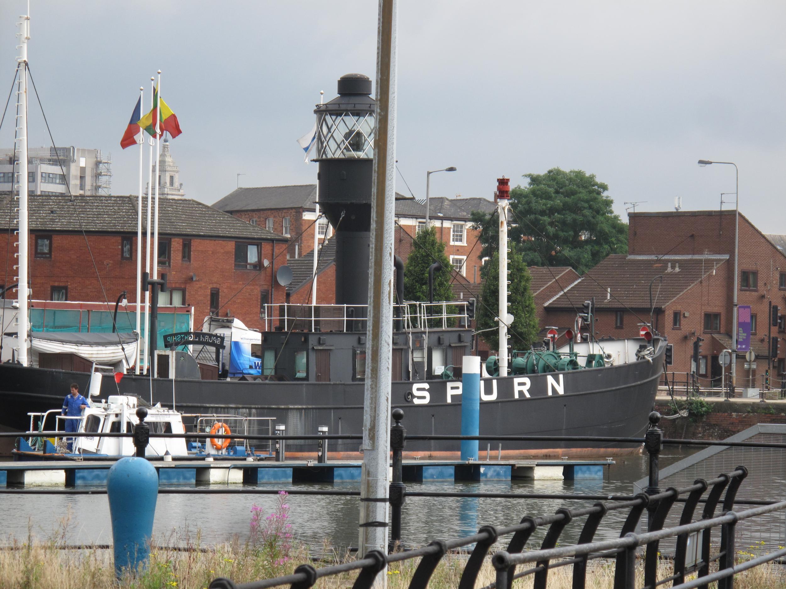 Tax haven? Spurn lightship in dock in Hull