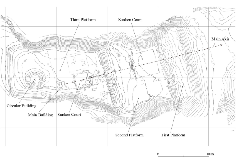 A diagram of Pacopampa, the site where the bodies examined here were discovered.