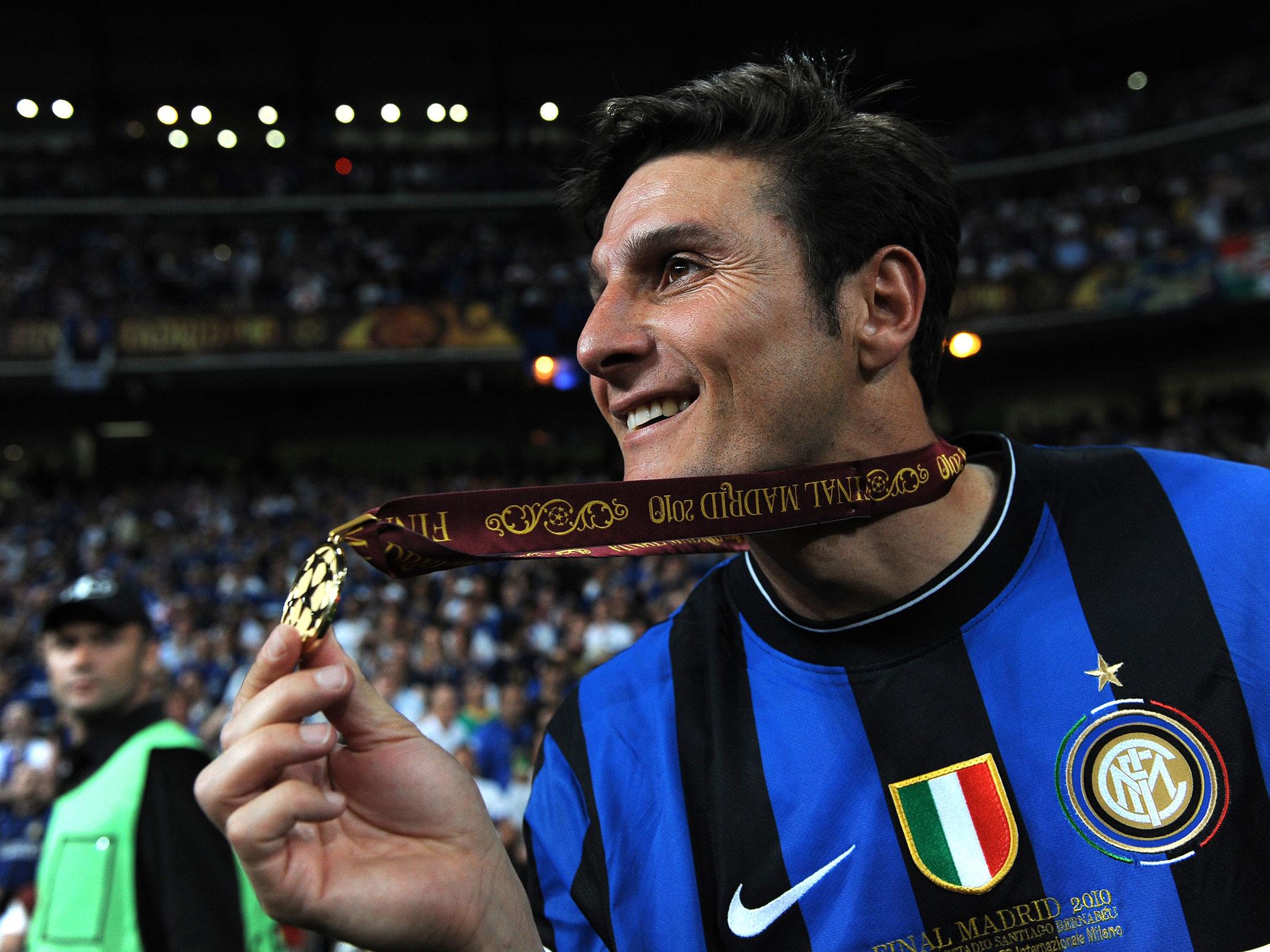 The decades have changed but Javier Zanetti remains one of Inter Milan's most favourite sons