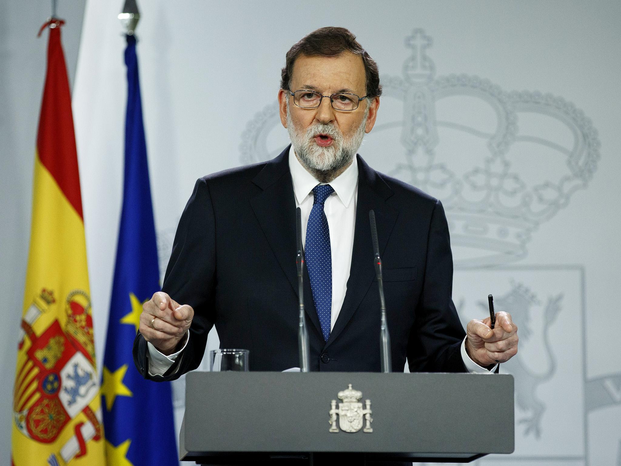 Spanish Prime Minister Mariano Rajoy approved plans to strip Catalonian politicians of much of their power