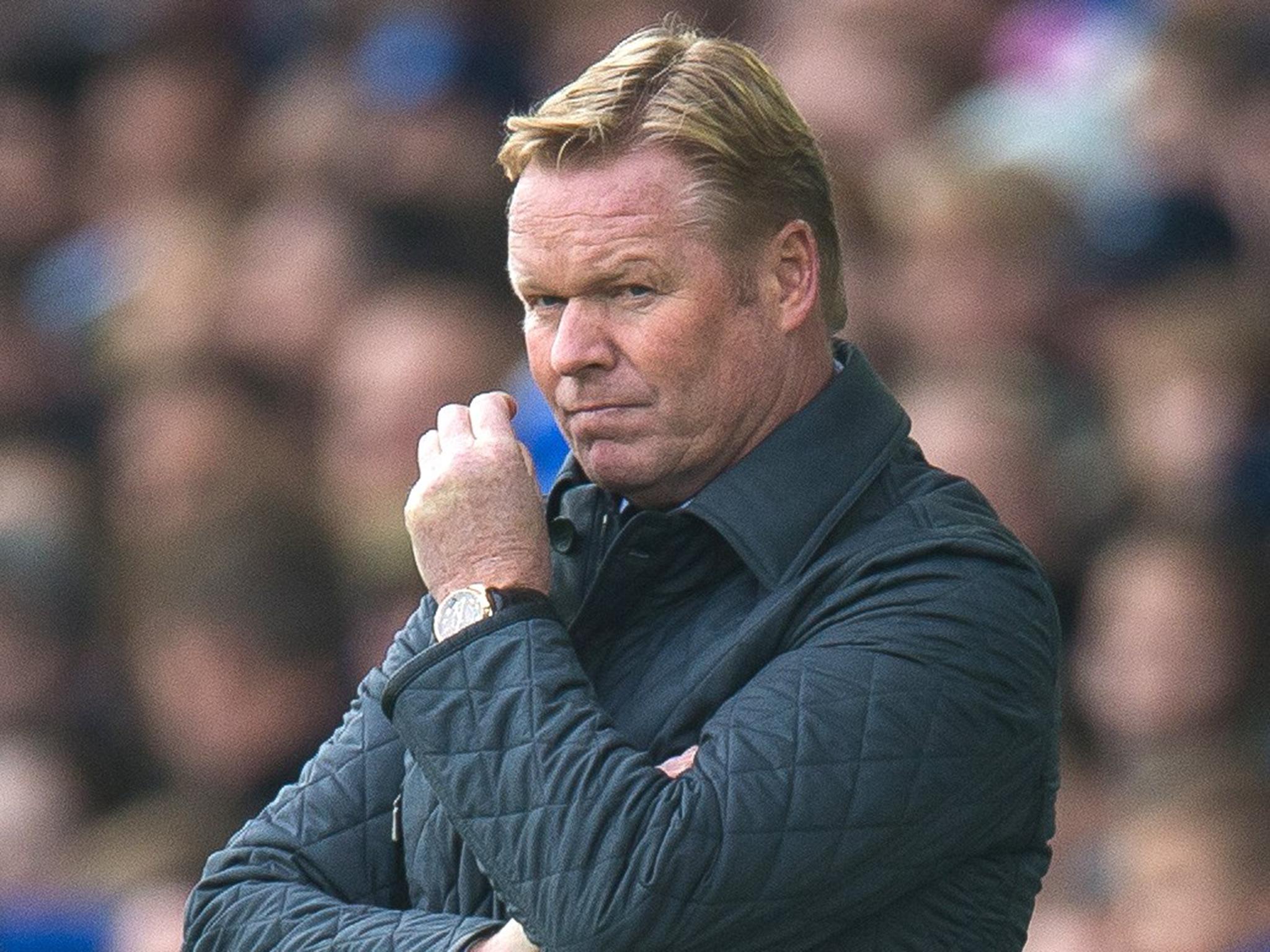 Koeman has been sacked 16 months after leaving Southampton for Everton