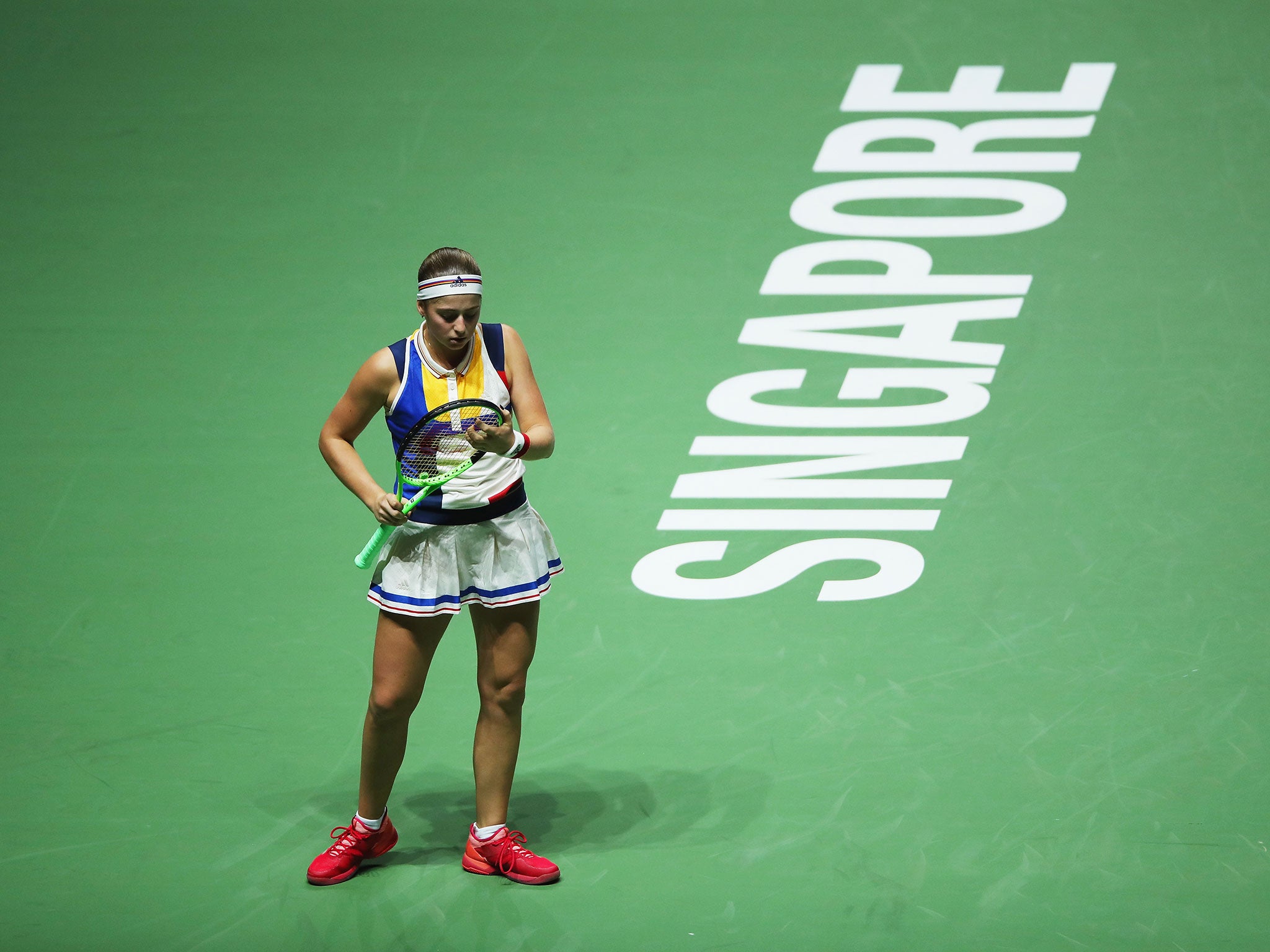 Ostapenko put in a fighting display but it wasn't enough
