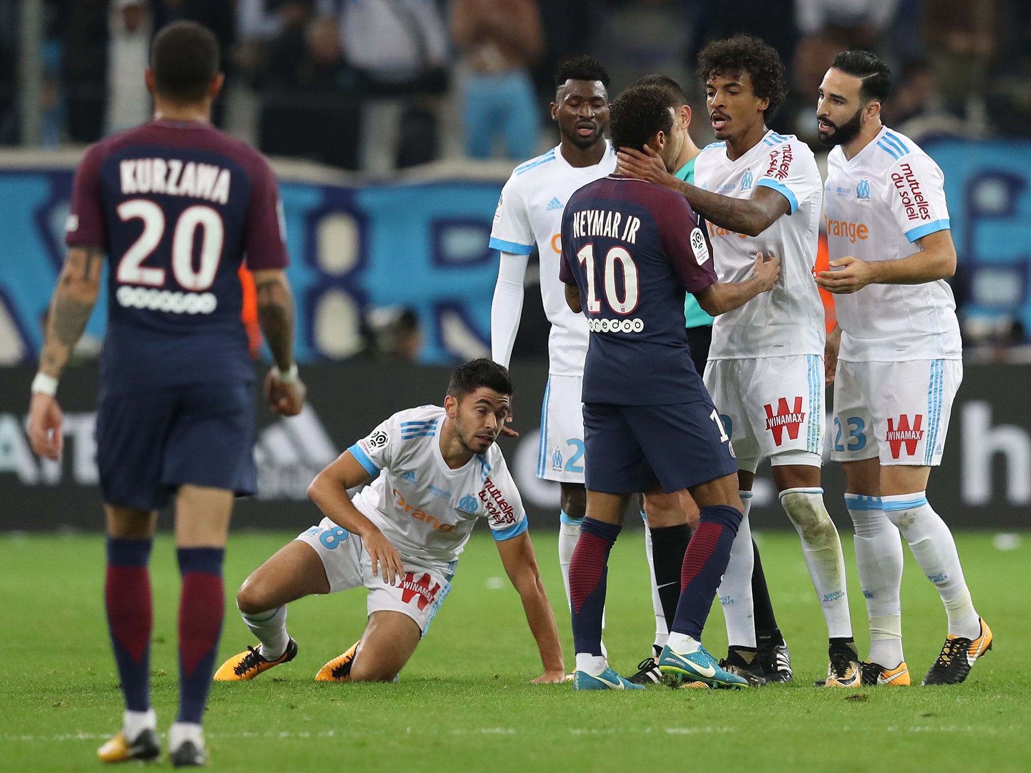 PSG head coach Unai Emery claimed Marseille's players targeted Neymar