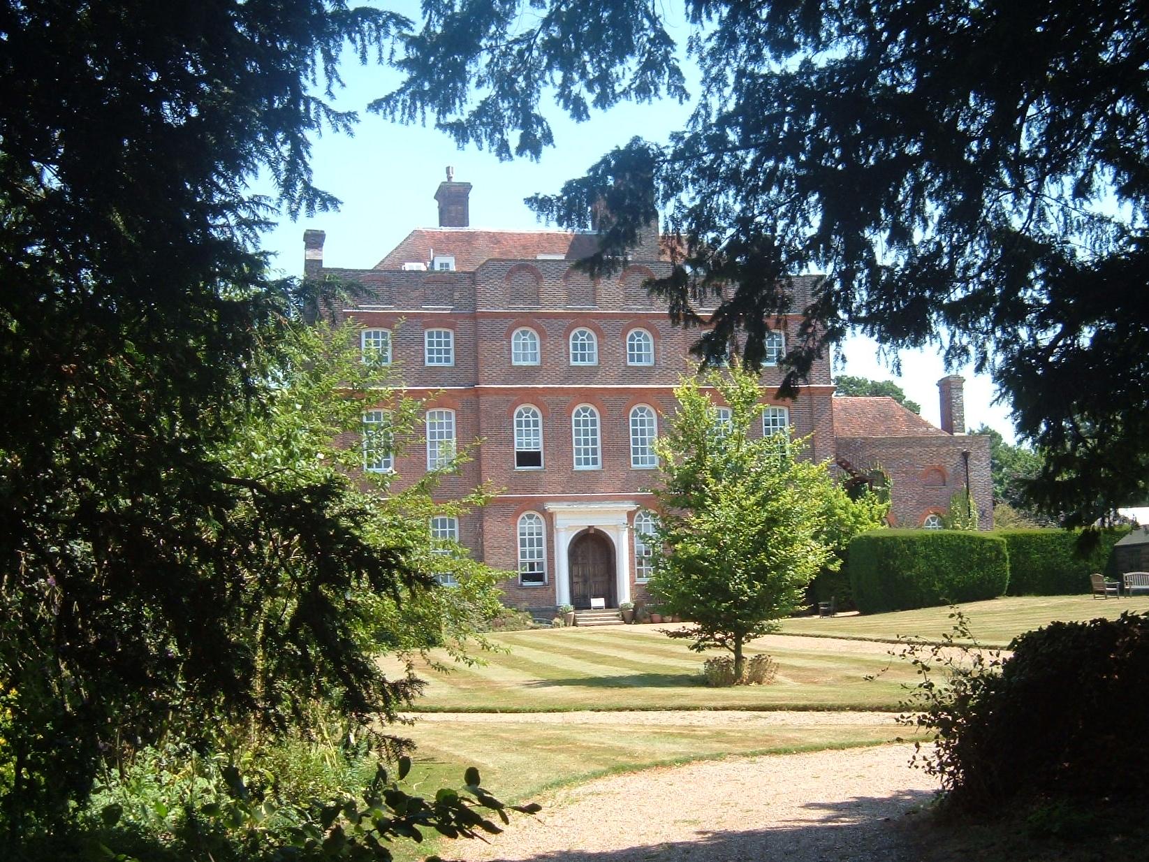 Finchcocks presents like Blenheim Palace when viewed from a distant Goudhurst hill