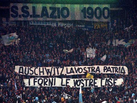 Lazio fans were condemned last season for anti-Semitic messages