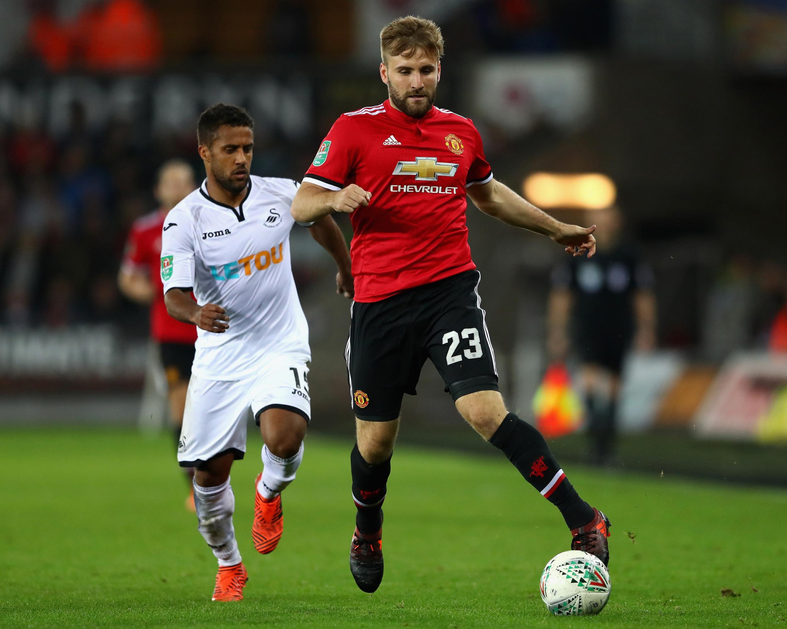 Shaw's time at United looks up after just five minutes on the pitch