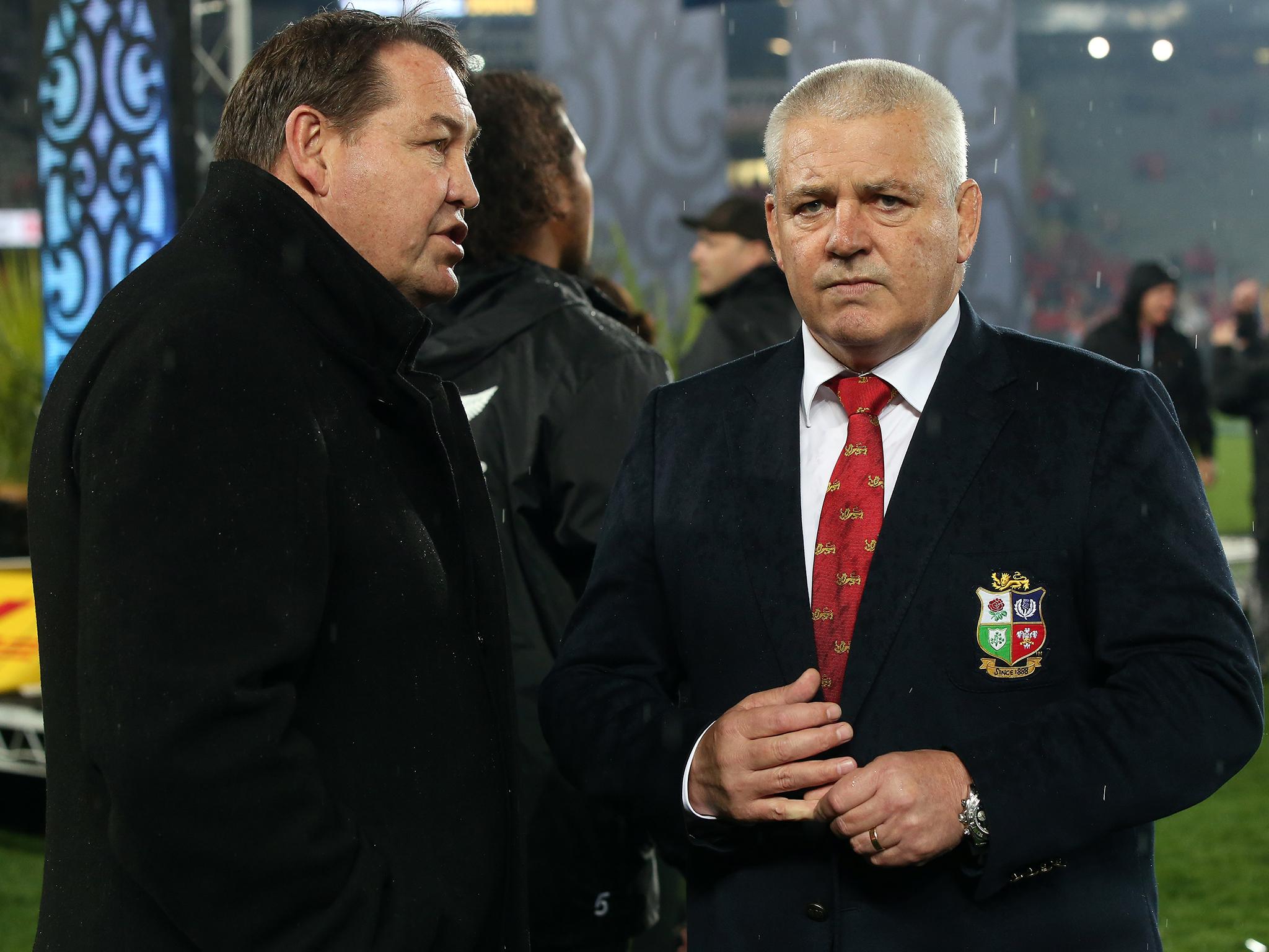 Steve Hansen was critical of Warren Gatland's comments about the British and Irish Lions tour of New Zealand