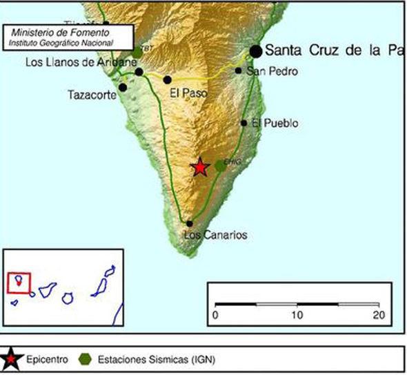 In the south of La Palma, Cumbre Vieja has experienced much seismic activity recently