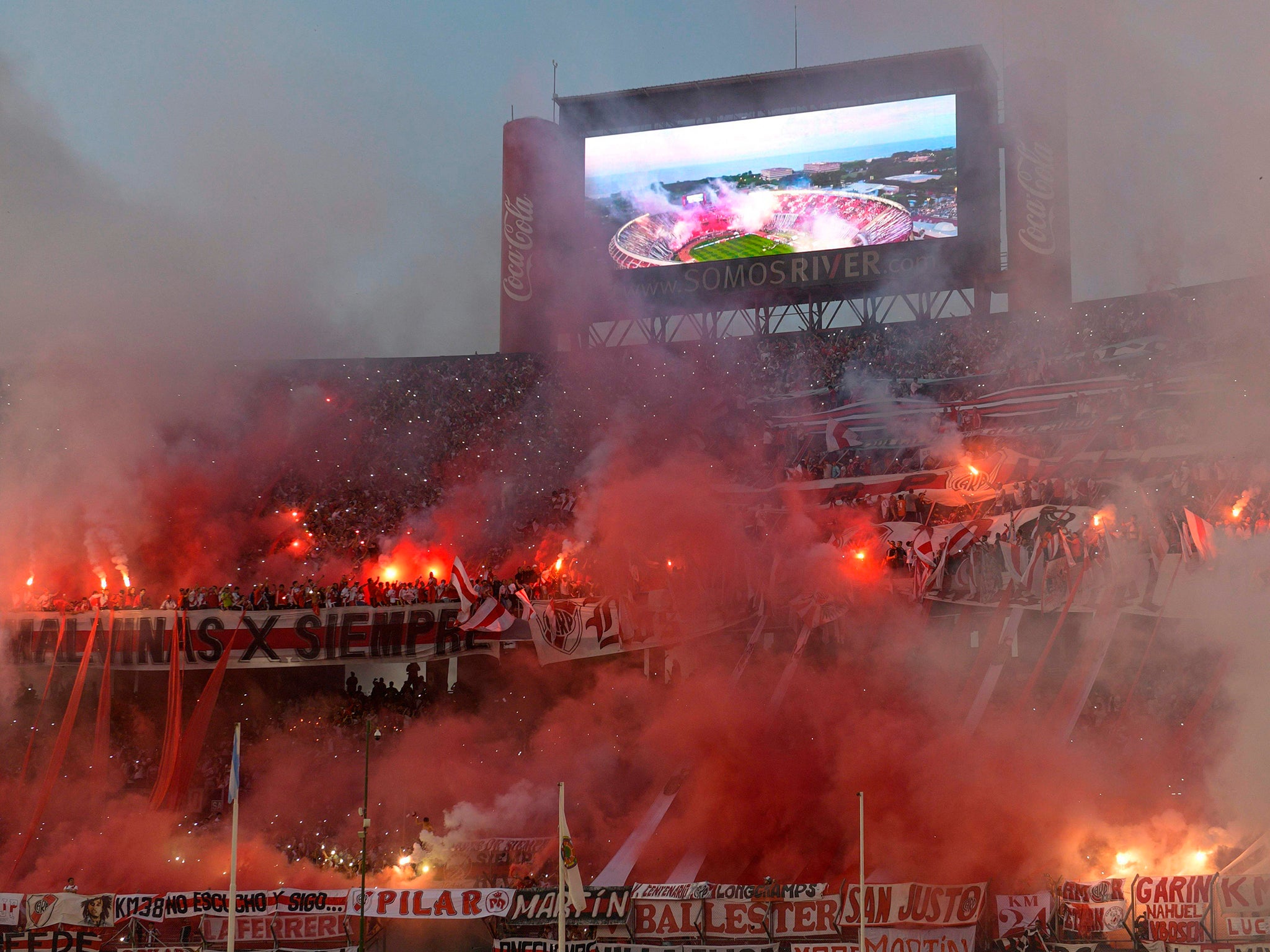 River Plate will host one leg at the Monumental (AFP/Getty Images)