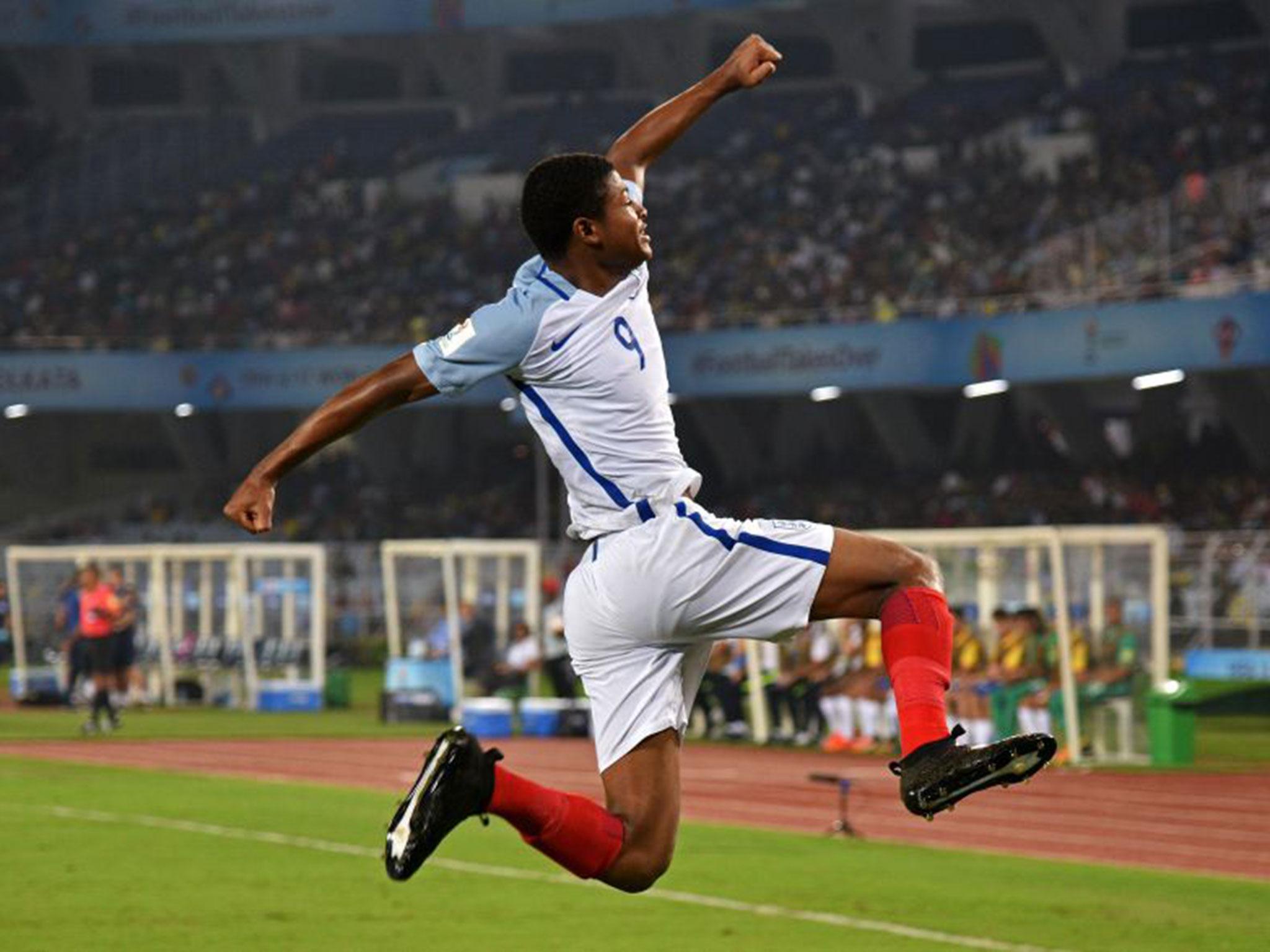 Rhian Brewster scored three as England beat Brazil 3-1