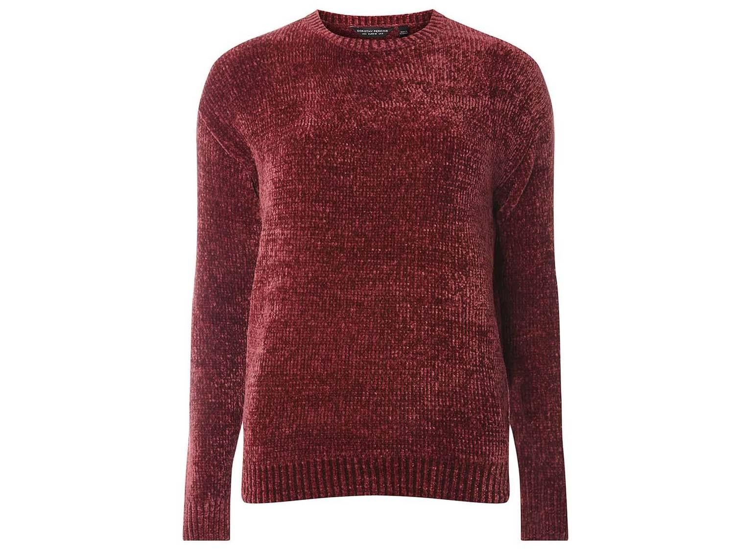 Purple Aubergine Chenille Jumper, £20, Dorothy Perkins