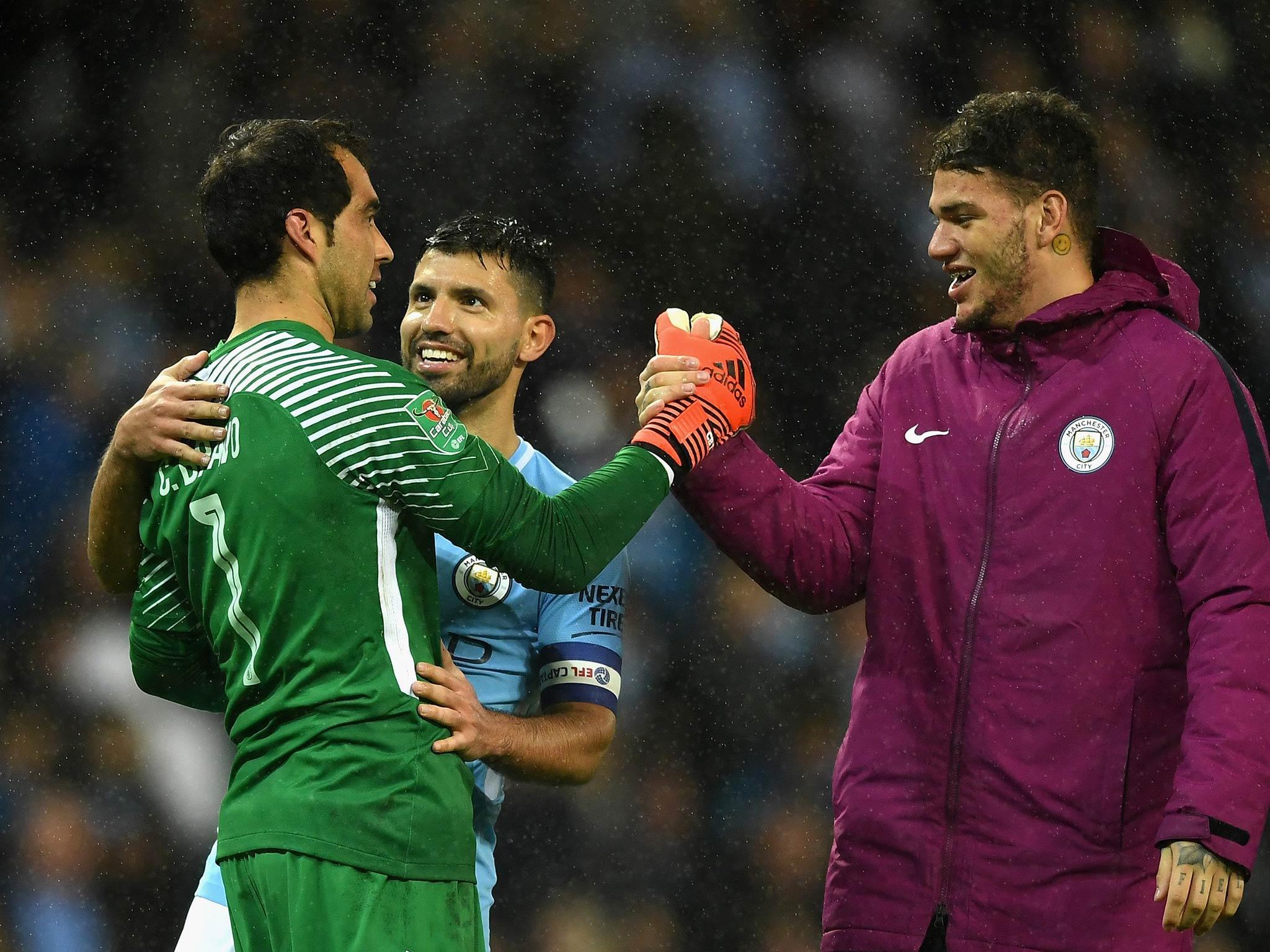 Claudio Bravo is happy to play his part for City