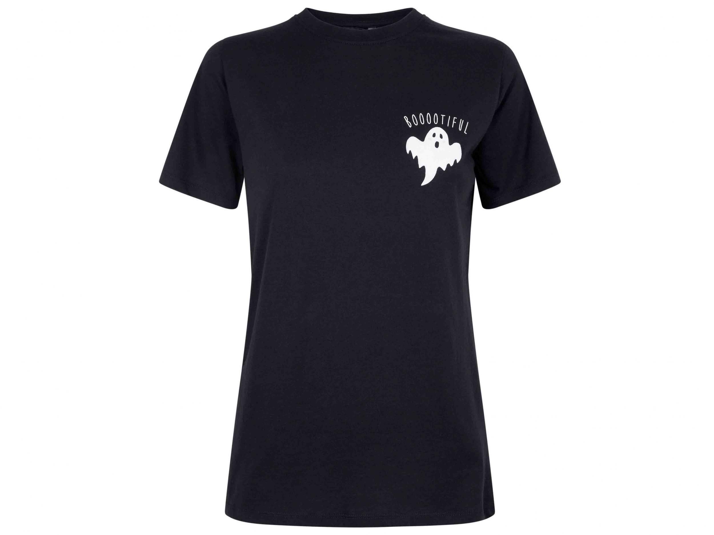 Black Booootiful Ghost Logo T-shirt, £7.99, New Look