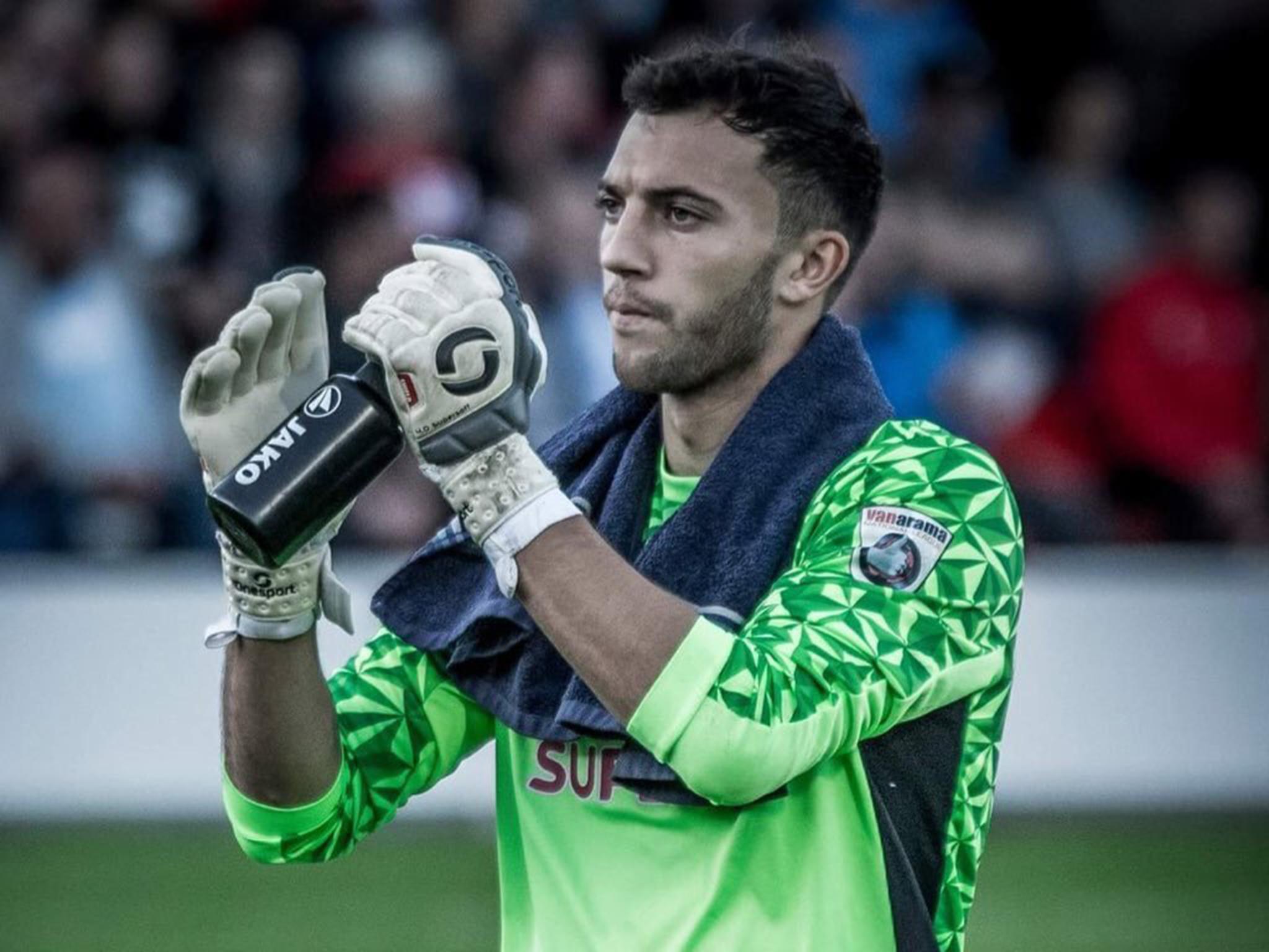 Max Crowcombe was sent-off during Salford City's 2-1 win over Bradford Park Avenue