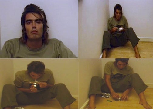 A 27-year-old Russell Brand before he managed to kick his drugs habit